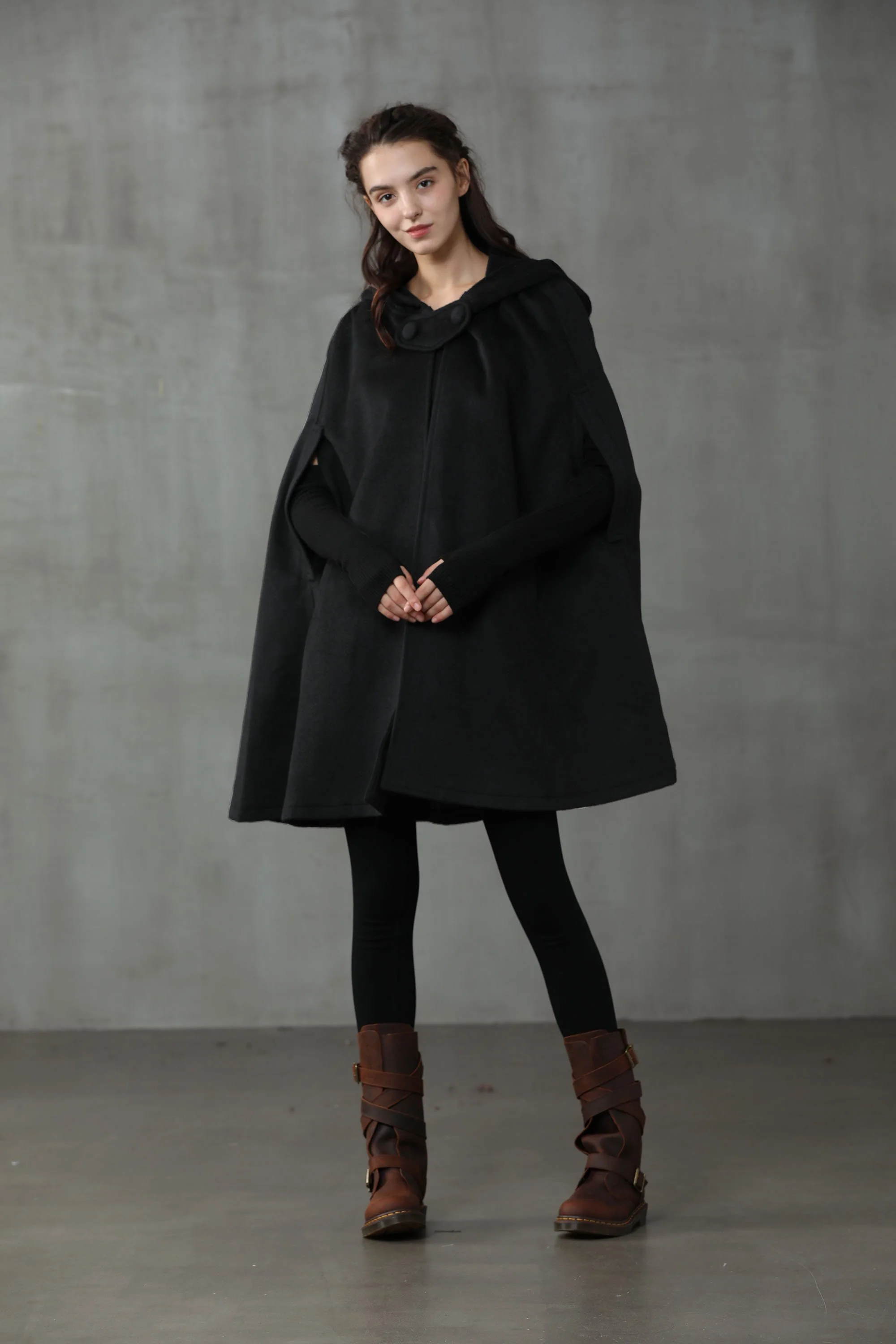 The New Yorker | Hooded Cashmere Cape - Image 7