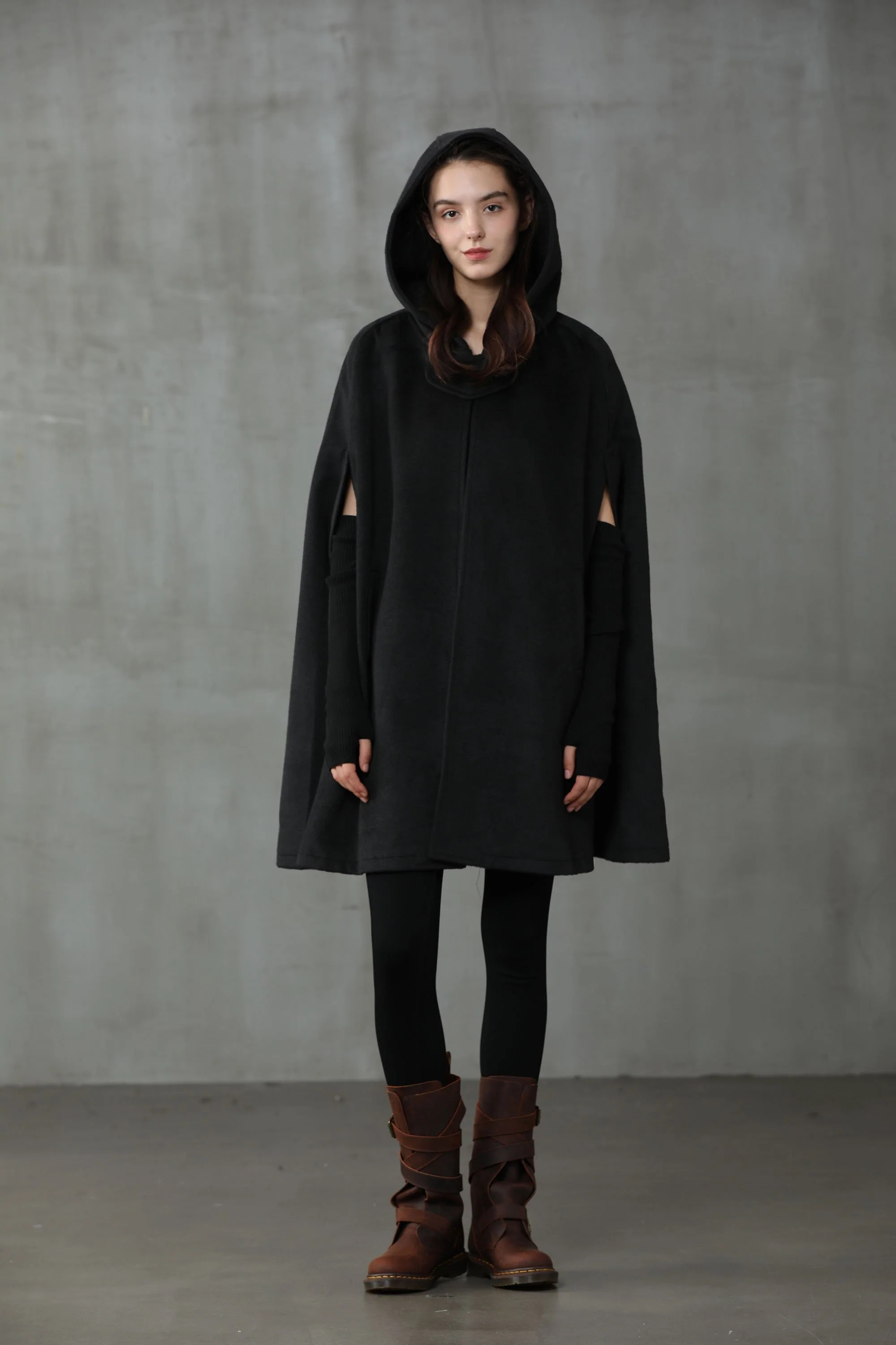 The New Yorker | Hooded Cashmere Cape - Image 8