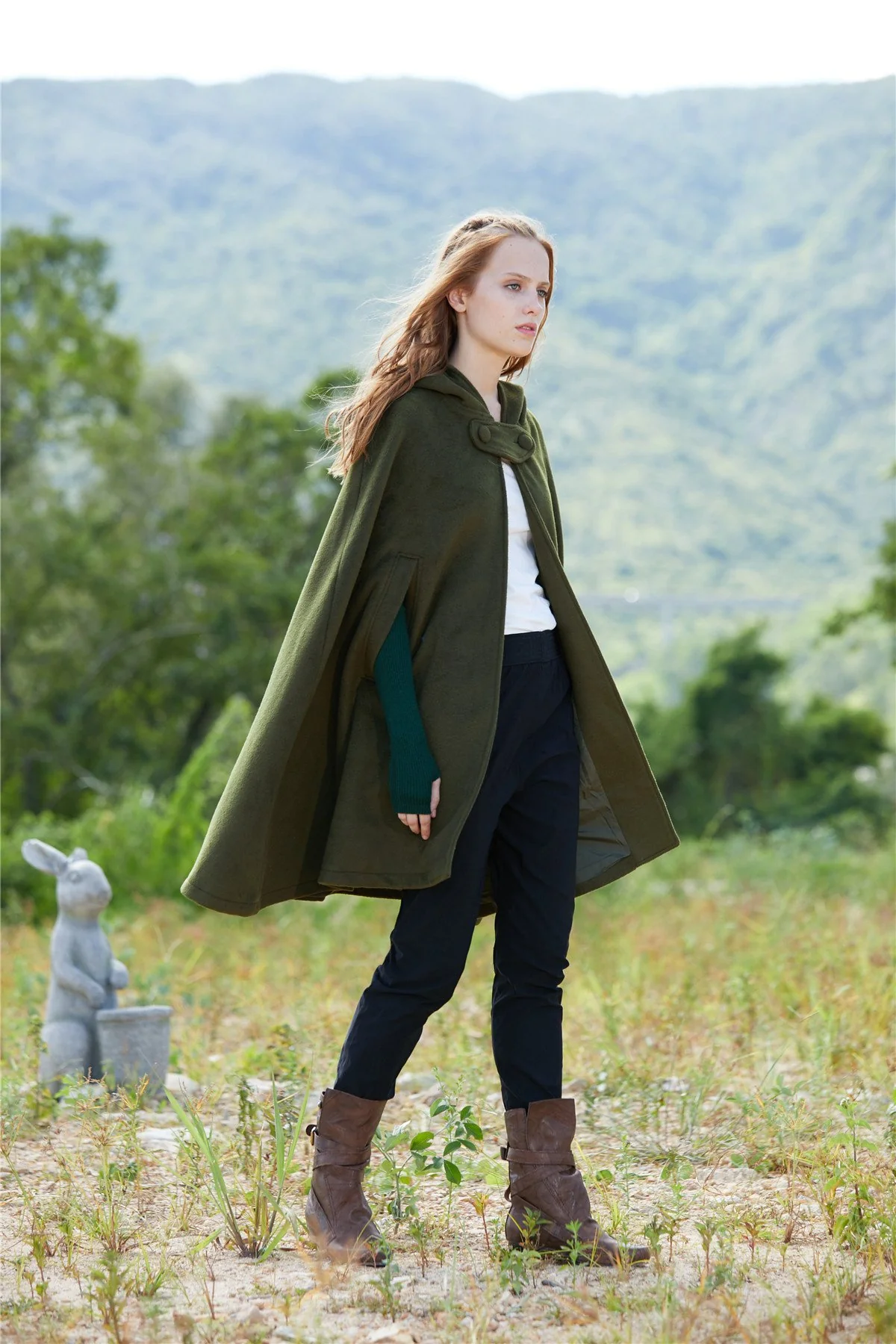 The New Yorker | Hooded Cashmere Cape - Image 14
