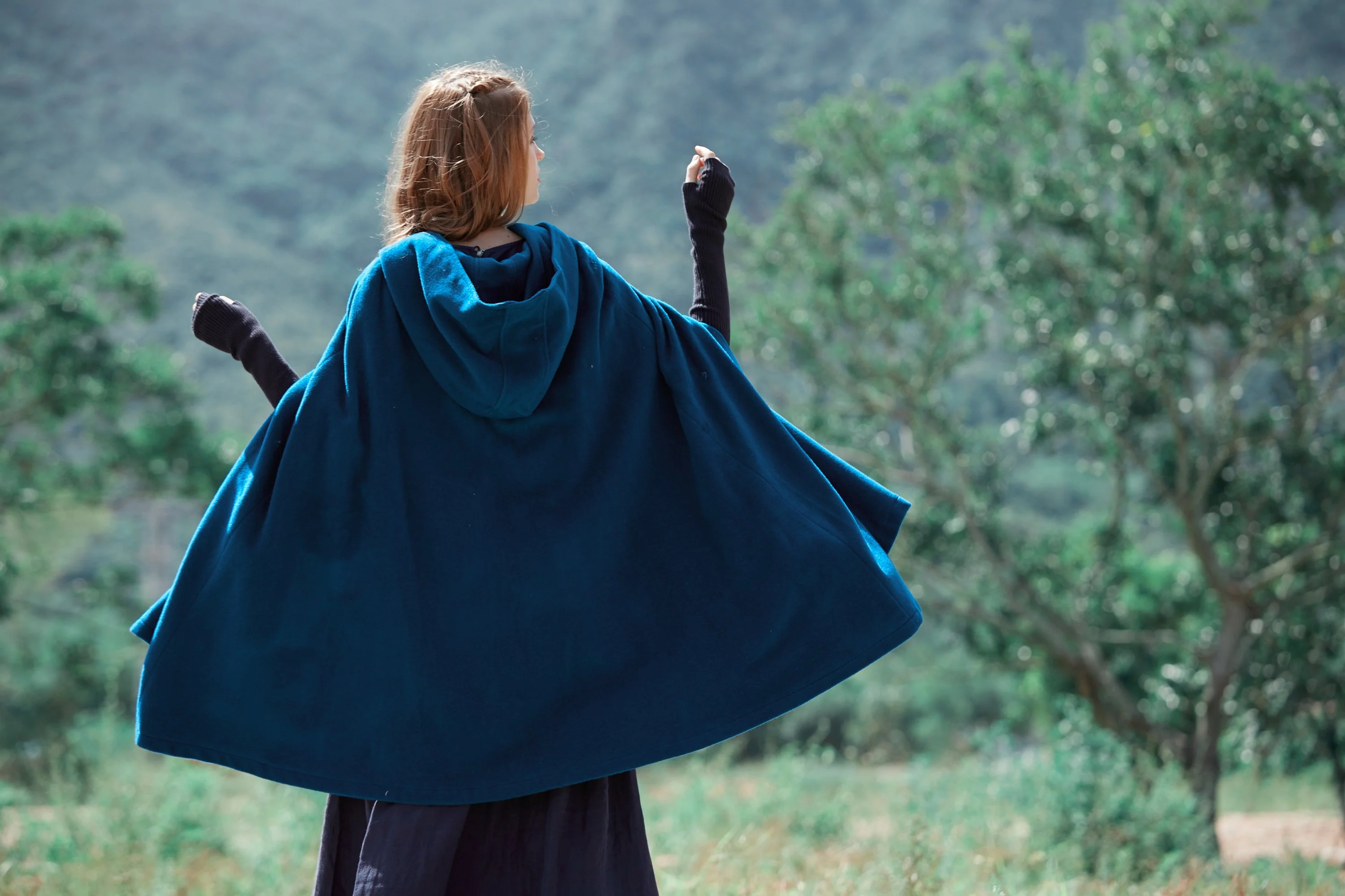 The New Yorker | Hooded Cashmere Cape - Image 6