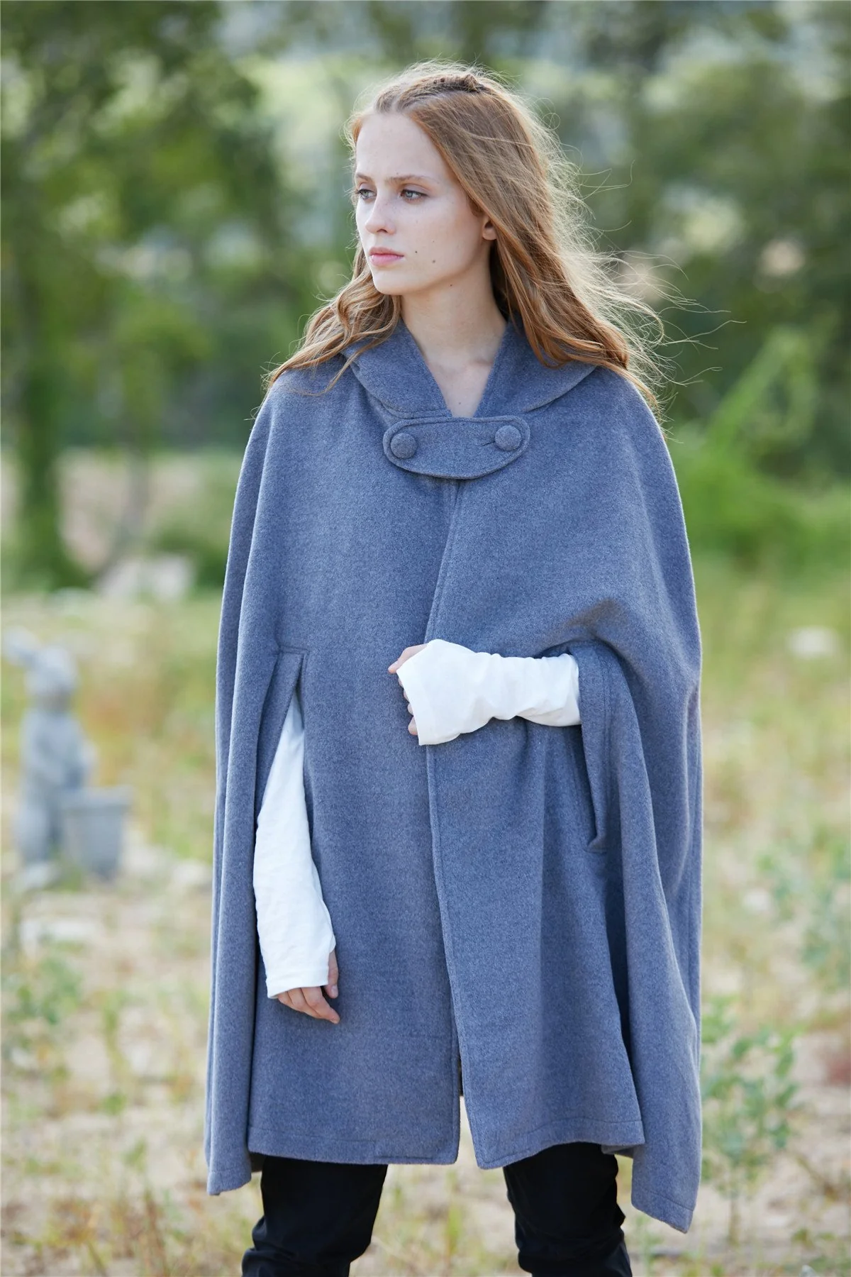 The New Yorker | Hooded Cashmere Cape - Image 8