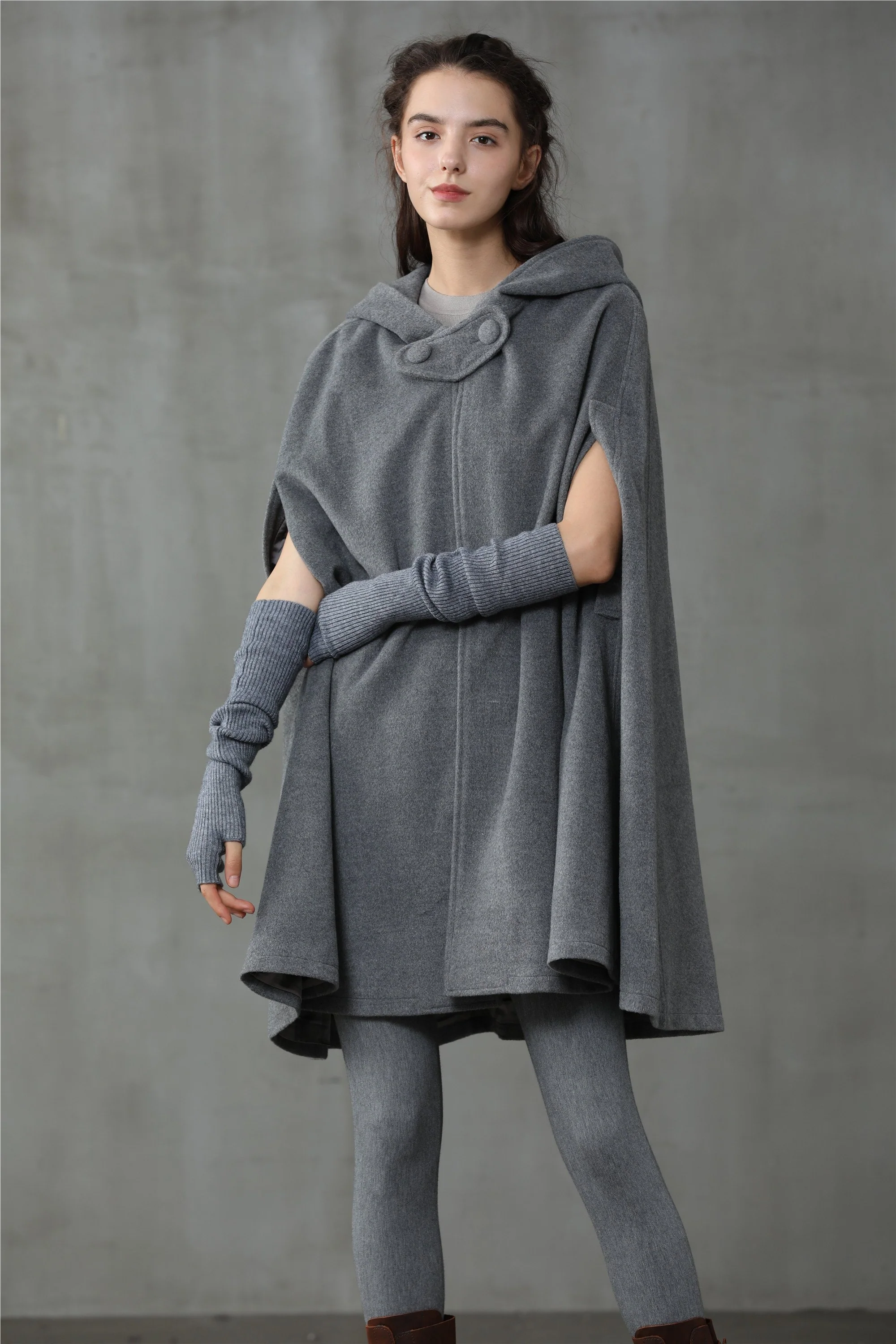 The New Yorker | Hooded Cashmere Cape - Image 10