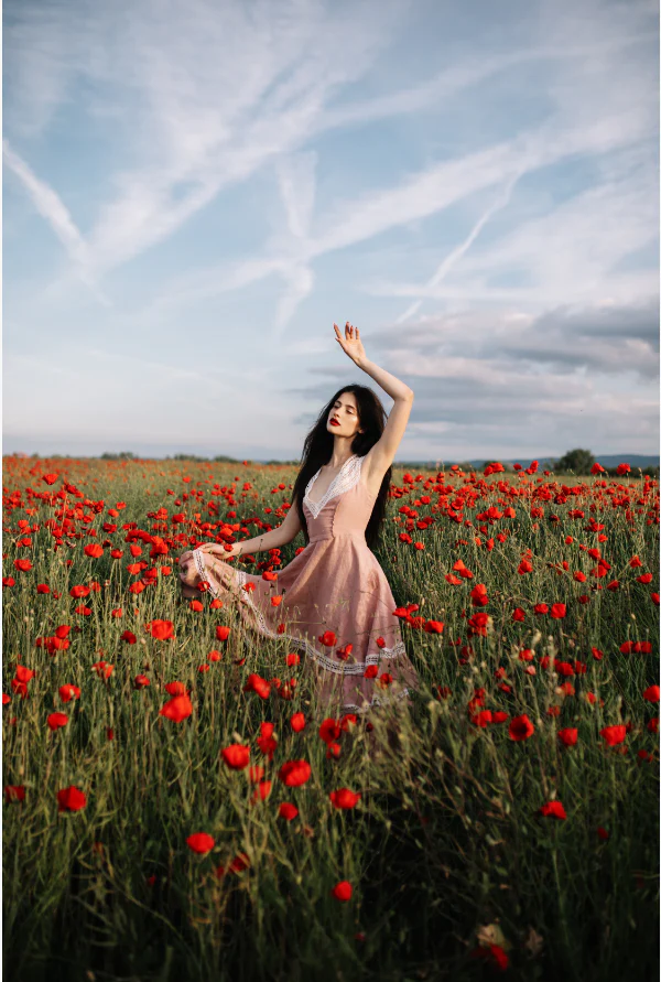 Cherry Tree 25 | Lace Linen flared dress - Image 14