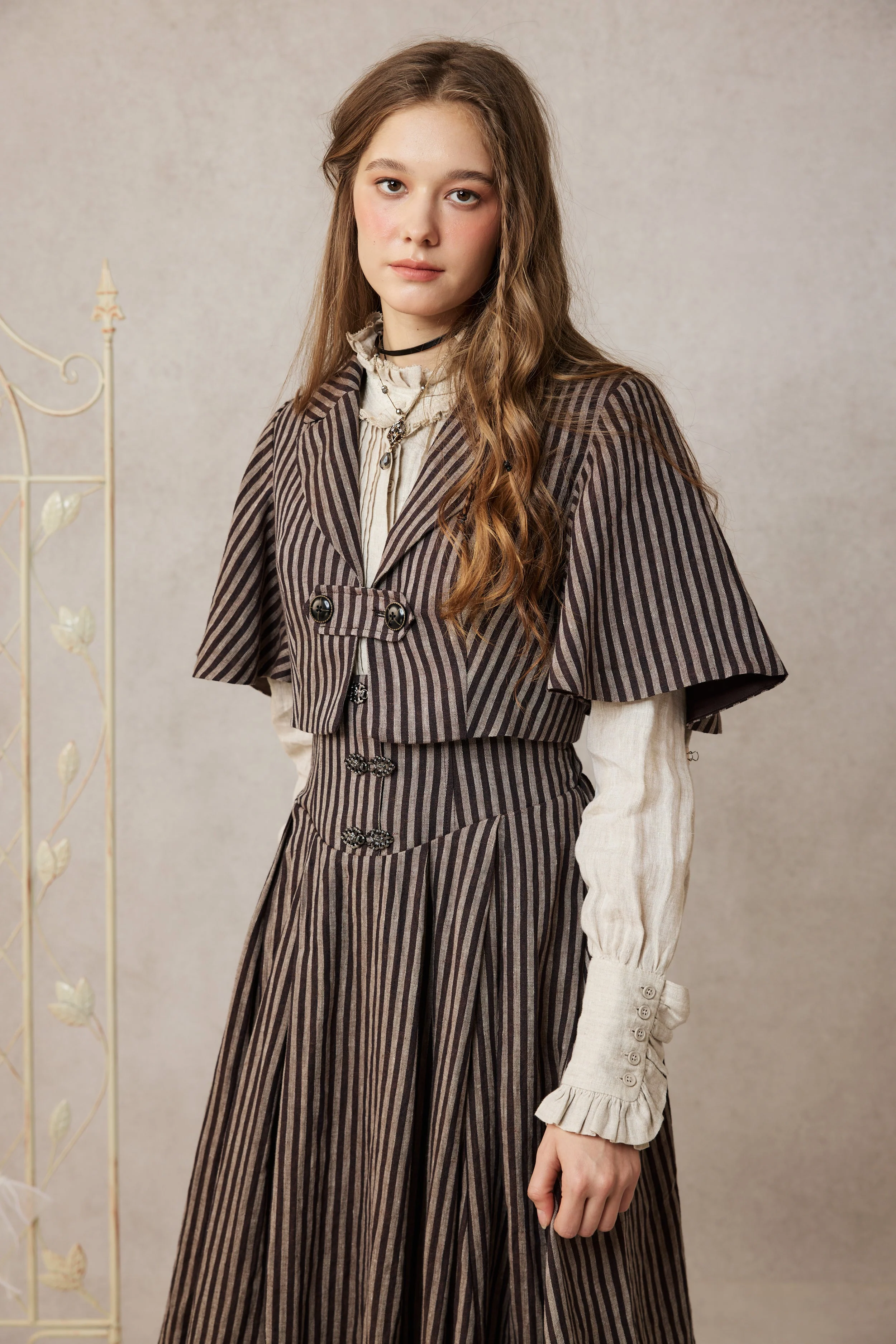 Clarise 22 | Retro Linen Skirt - Image 14