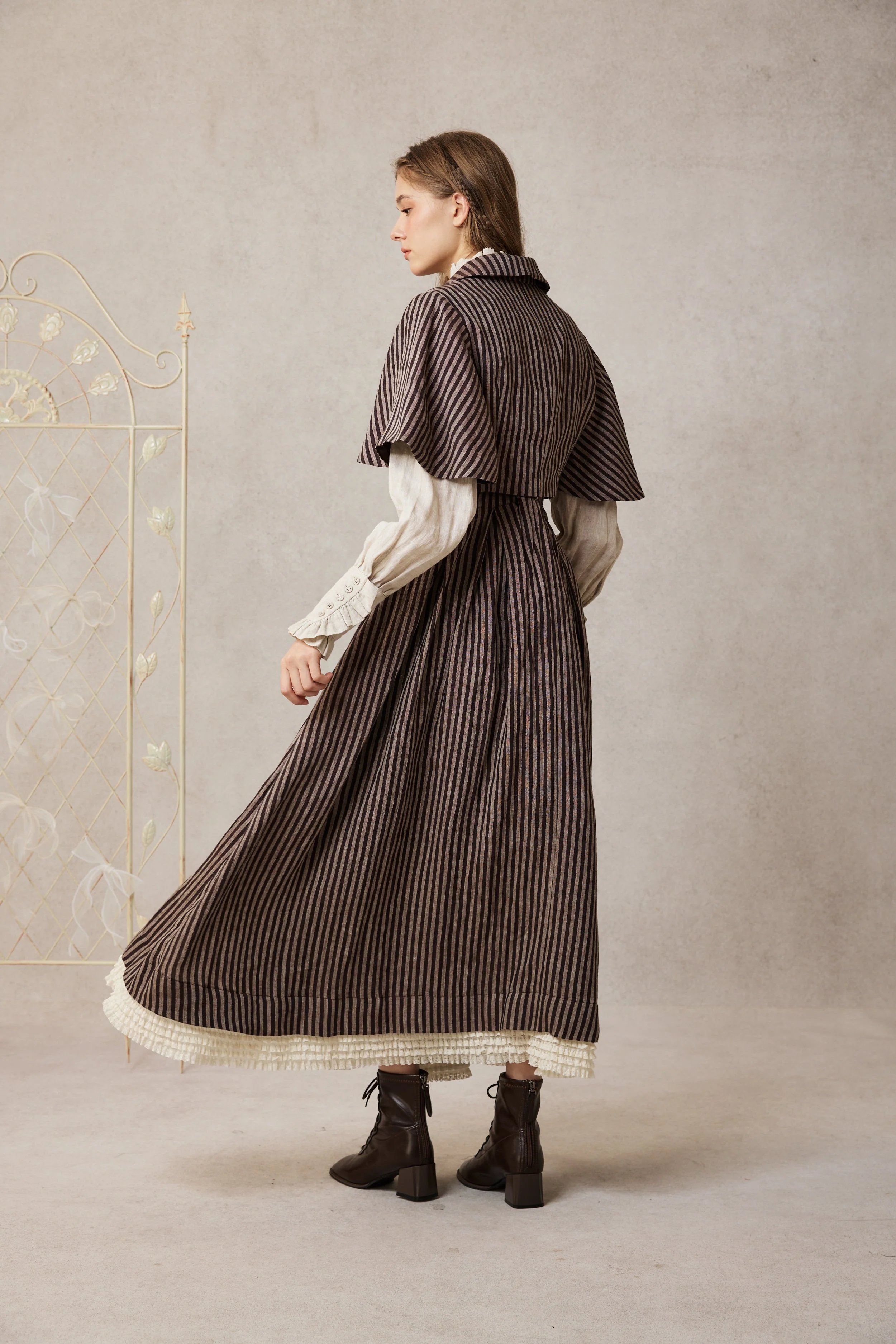 Clarise 22 | Retro Linen Skirt - Image 16