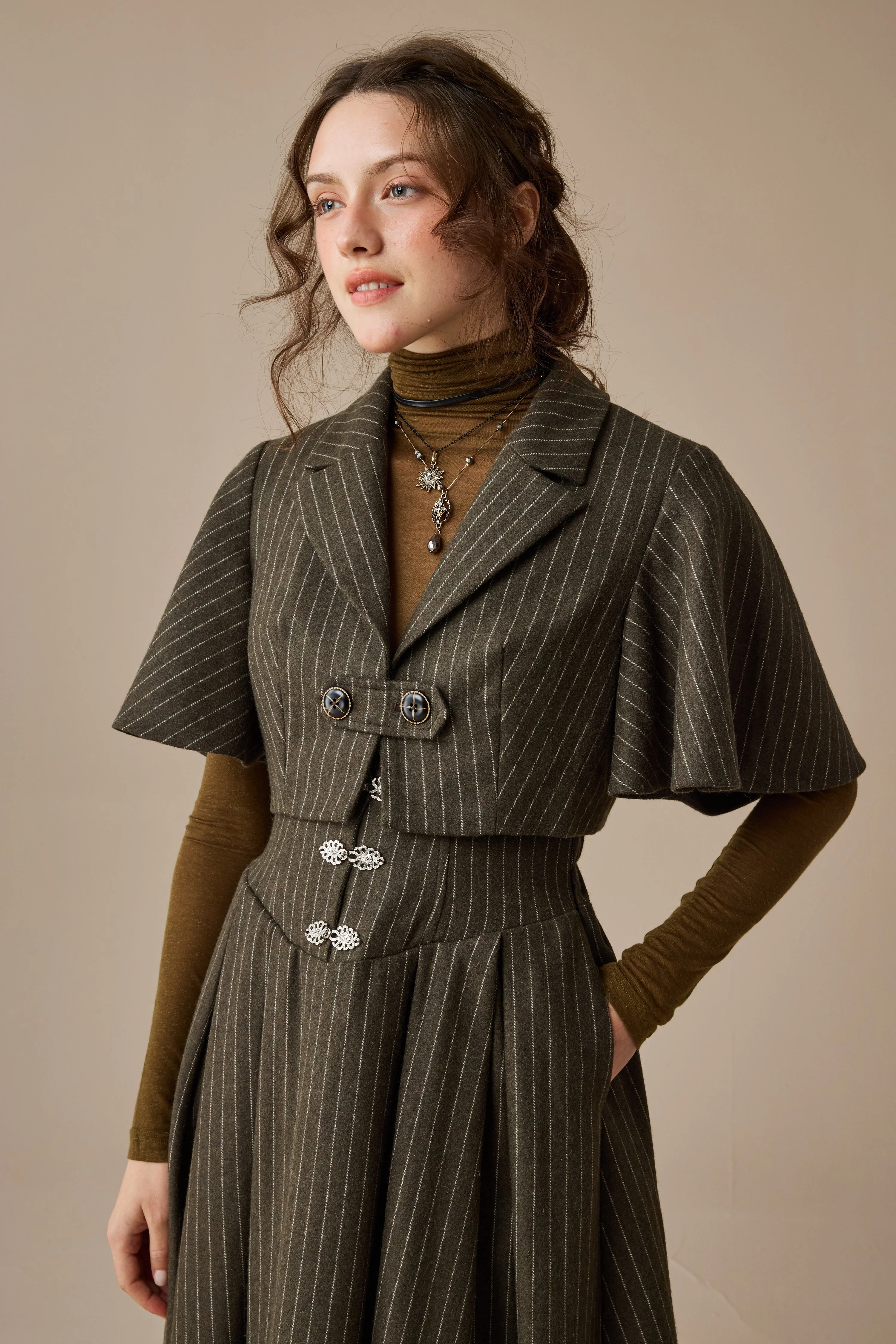 Clarise 22 |Retro Wool Skirt & Cape (2 pieces) - Image 14