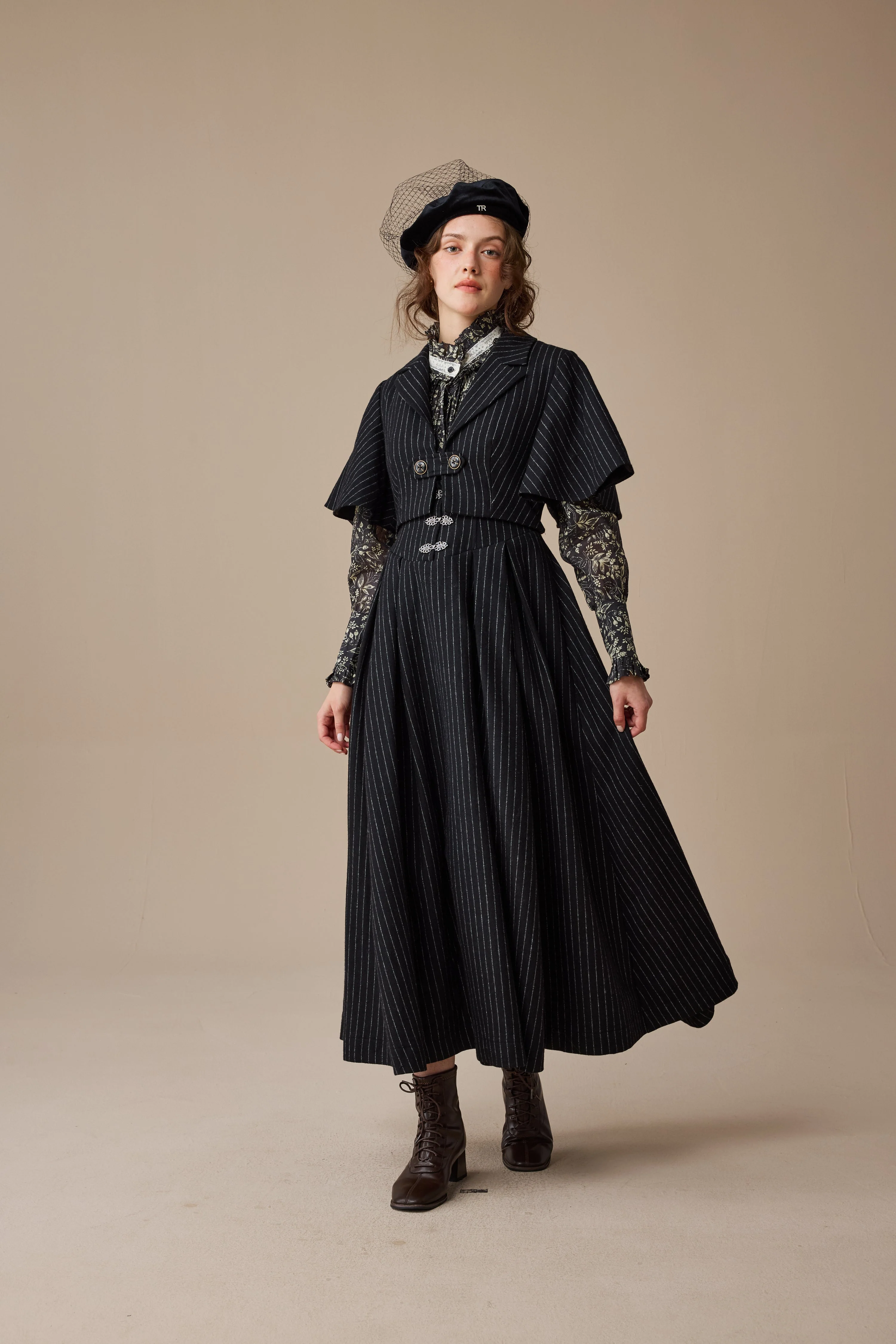 Clarise 22 |Retro Wool Skirt & Cape (2 pieces) - Image 18