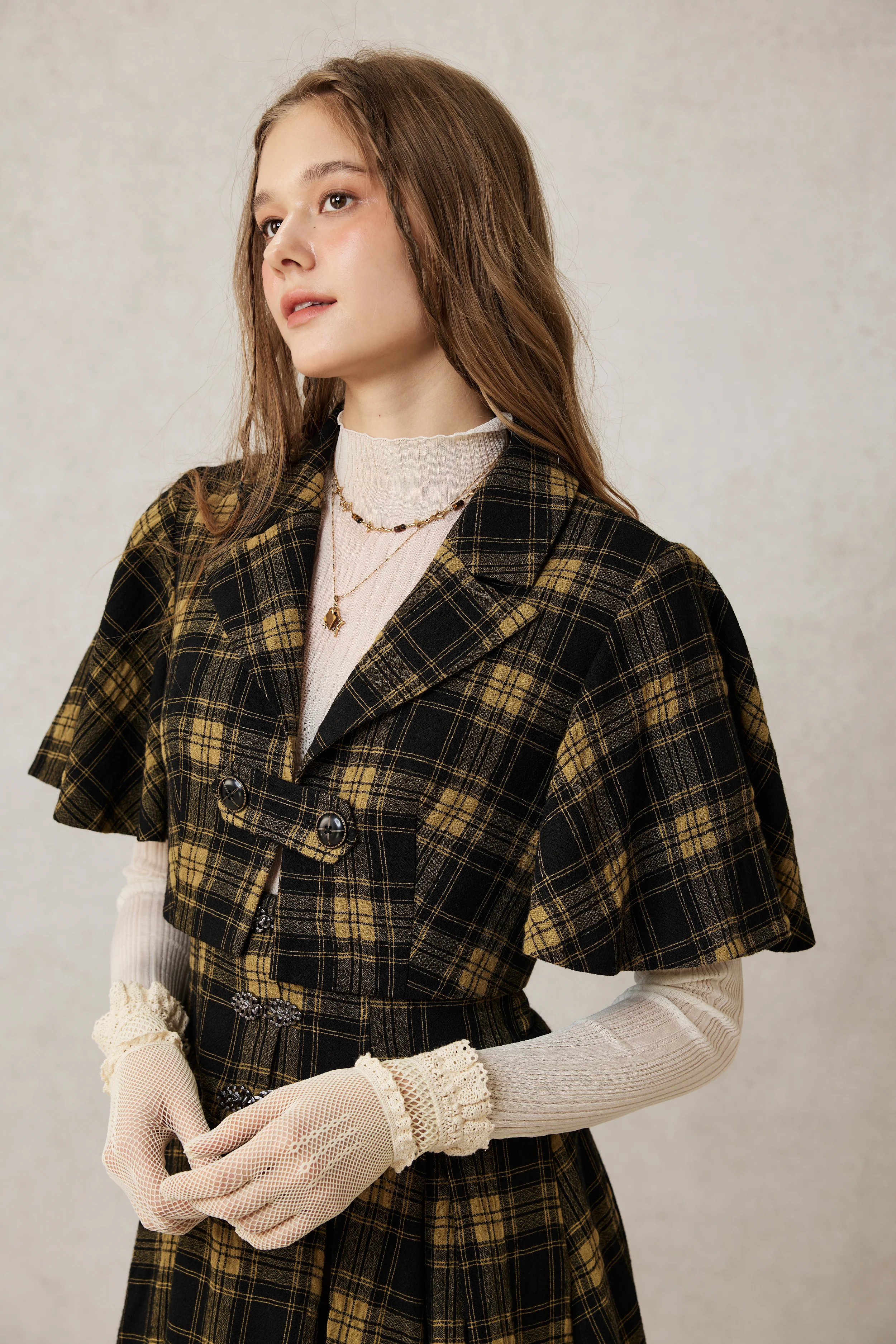 Clarise 22 |Retro Wool Skirt & Cape (2 pieces) - Image 10