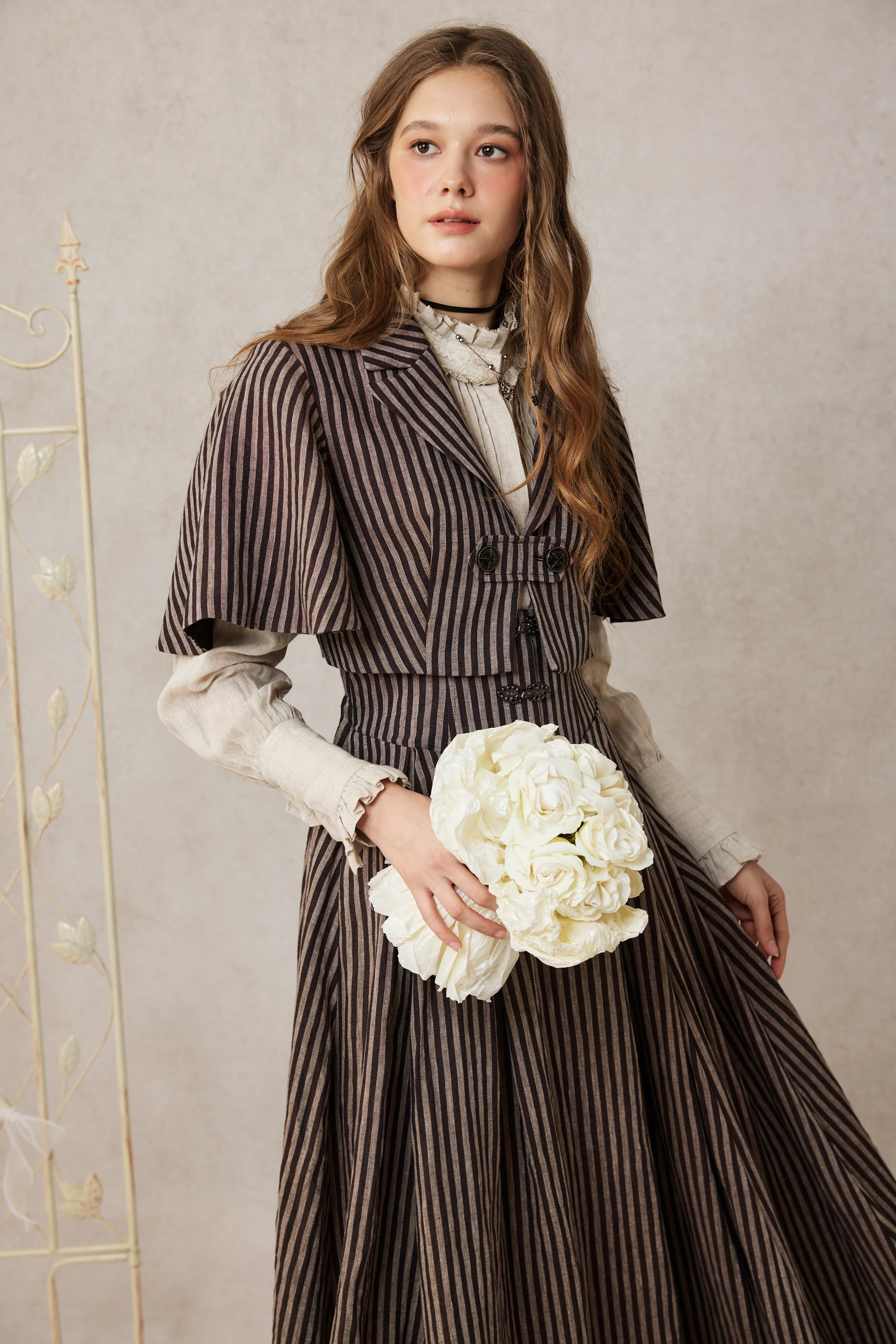 Clarise 22 |Retro Wool Skirt & Cape (2 pieces) - Image 14
