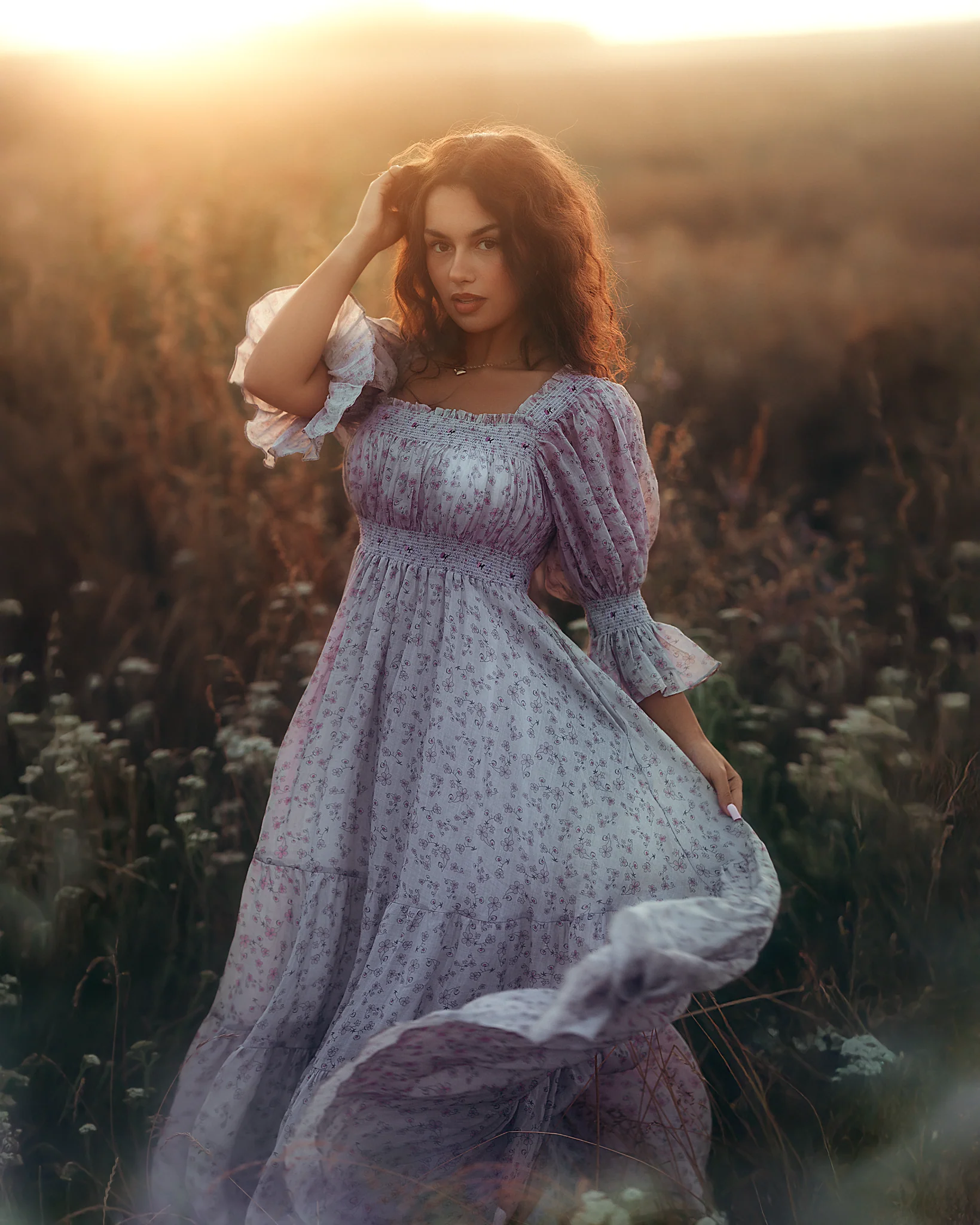 Cloud 21 | smocking embroidery linen dress - Image 41