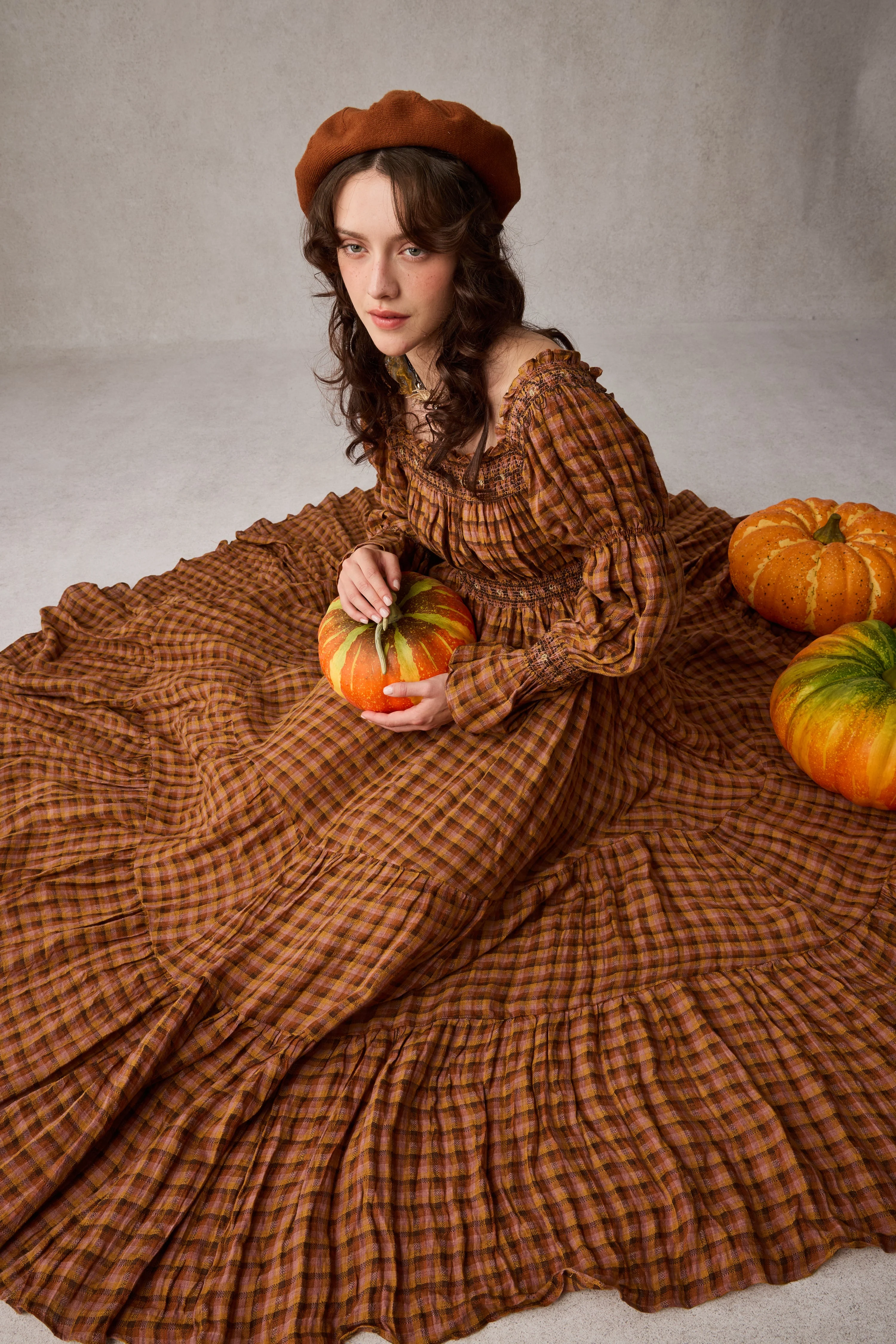 Cloud 21 | smocking embroidery linen dress - Image 5