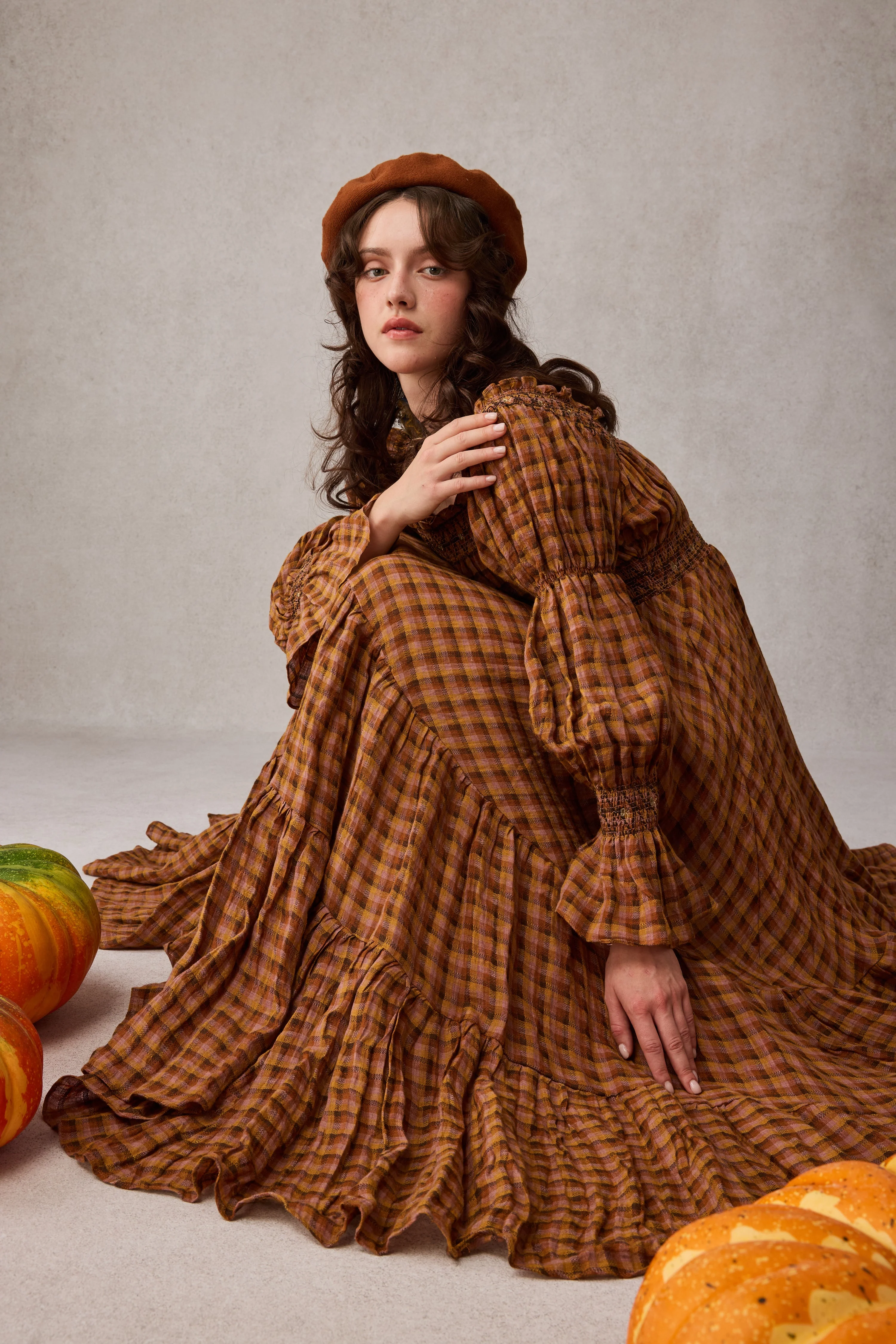 Cloud 21 | smocking embroidery linen dress - Image 15