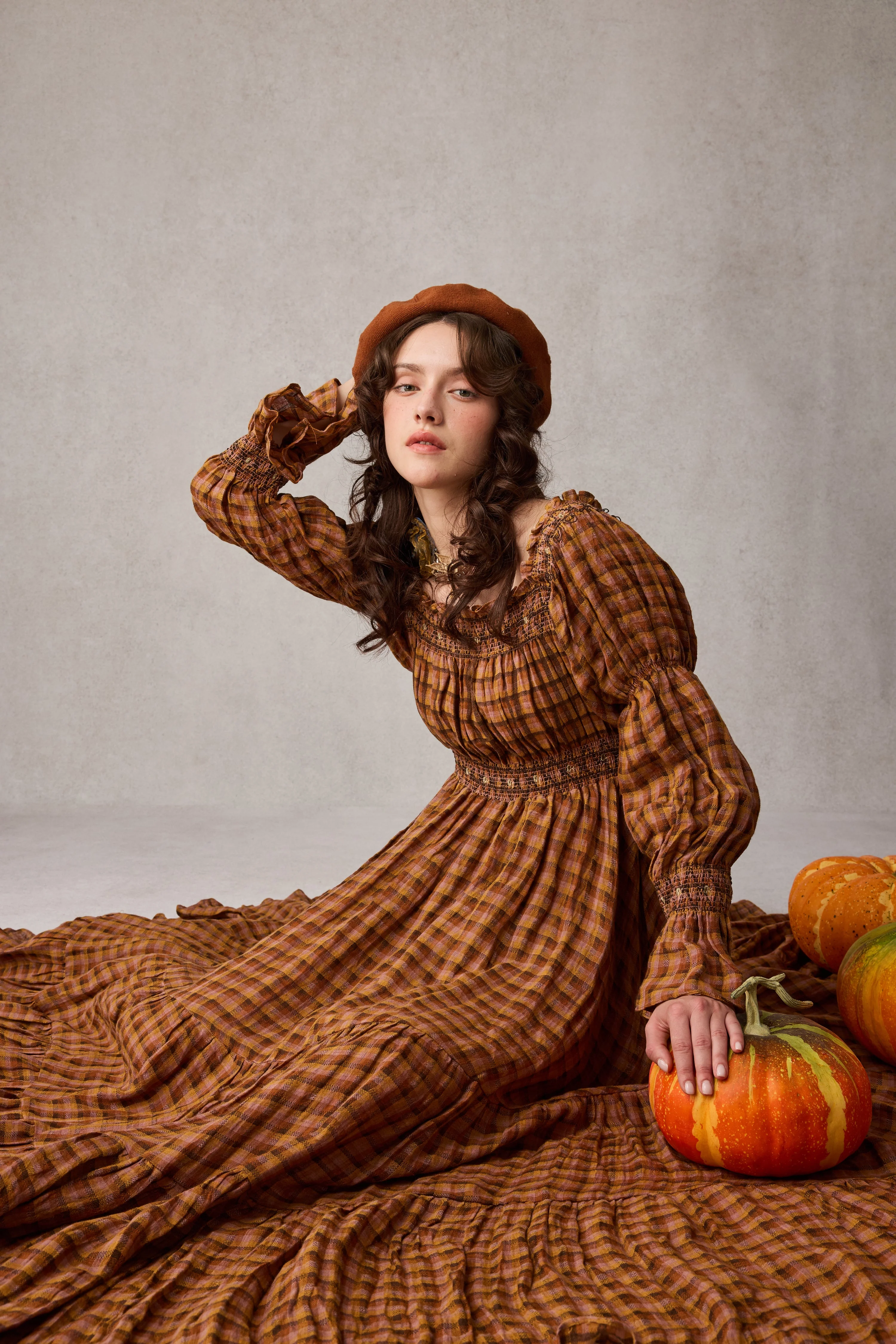 Cloud 21 | smocking embroidery linen dress - Image 16