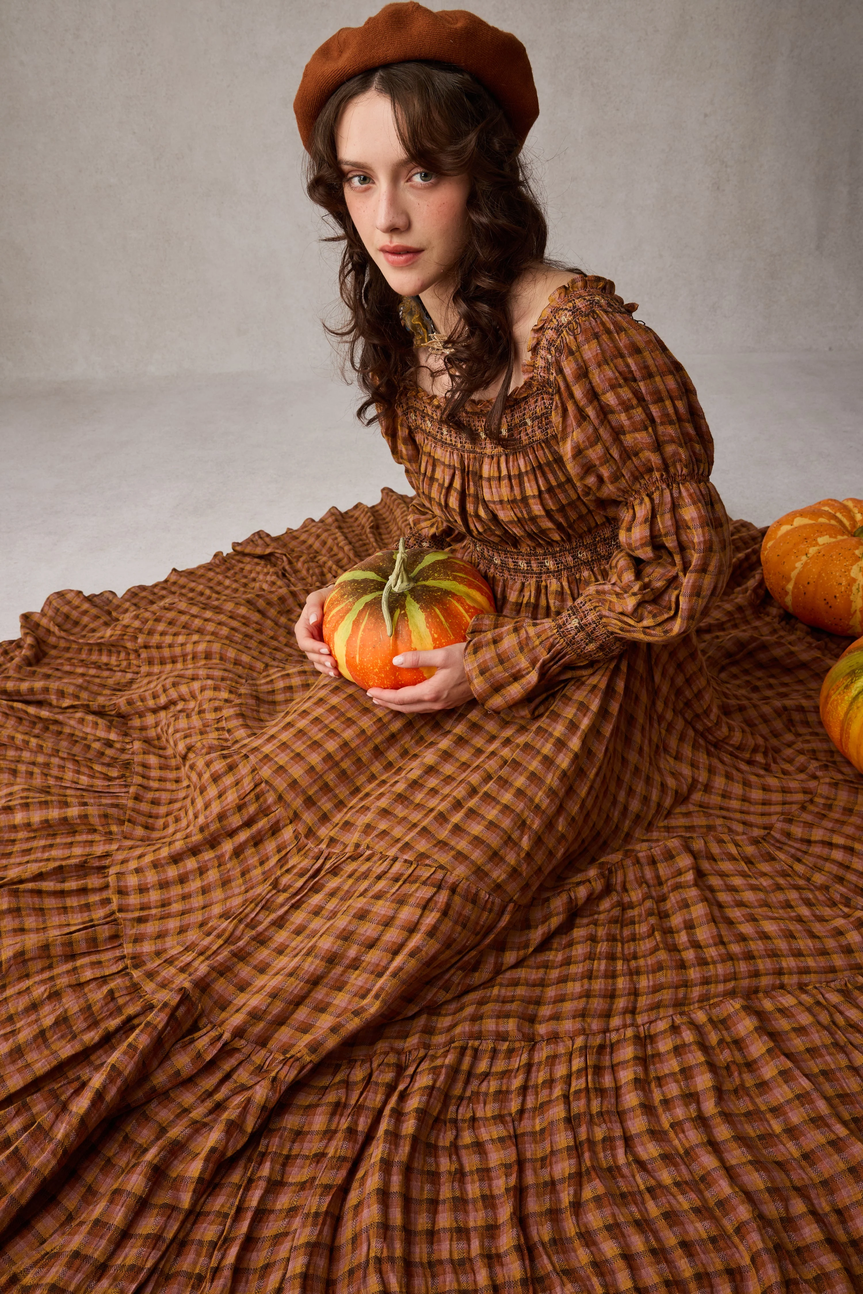 Cloud 21 | smocking embroidery linen dress - Image 17