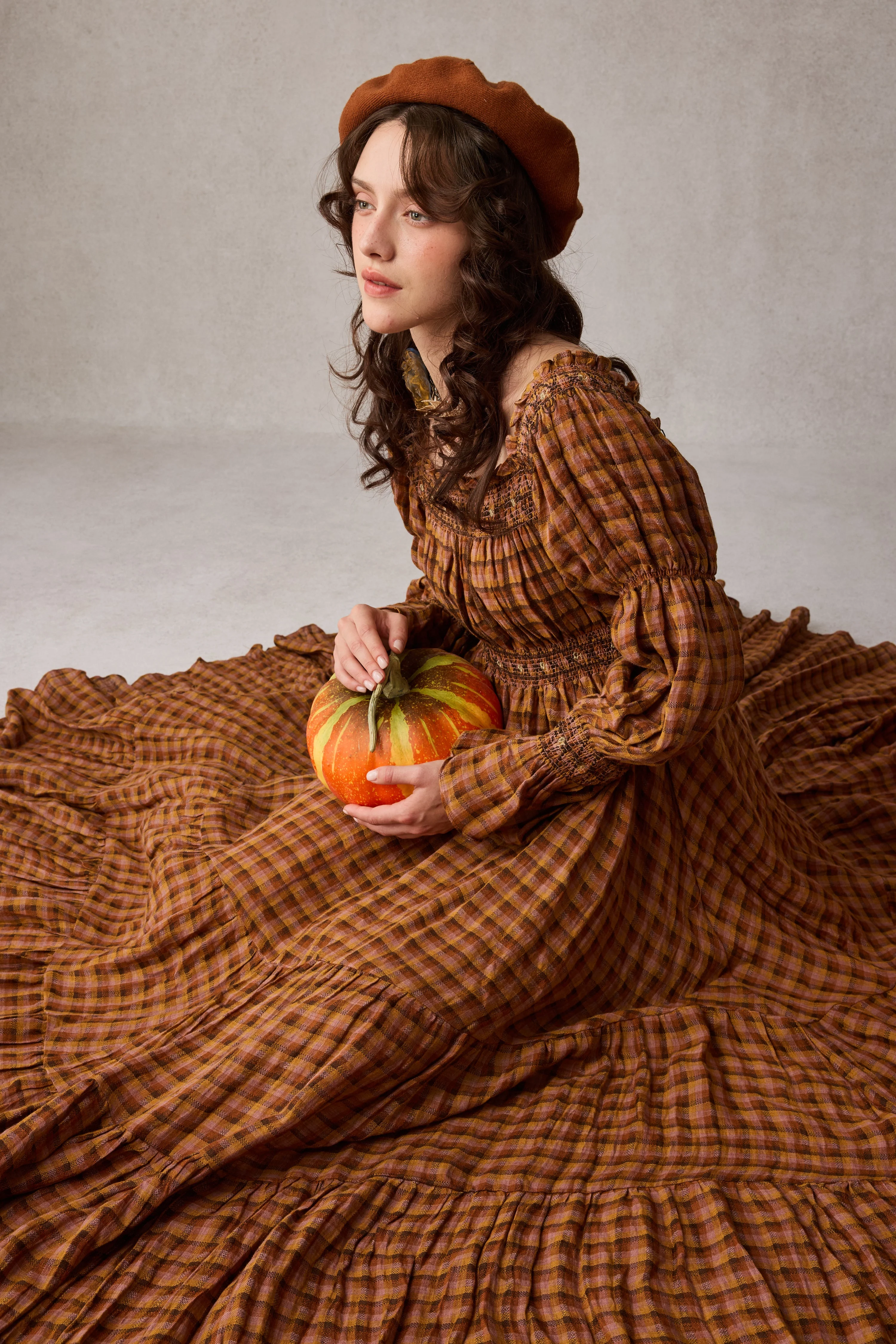 Cloud 21 | smocking embroidery linen dress - Image 18