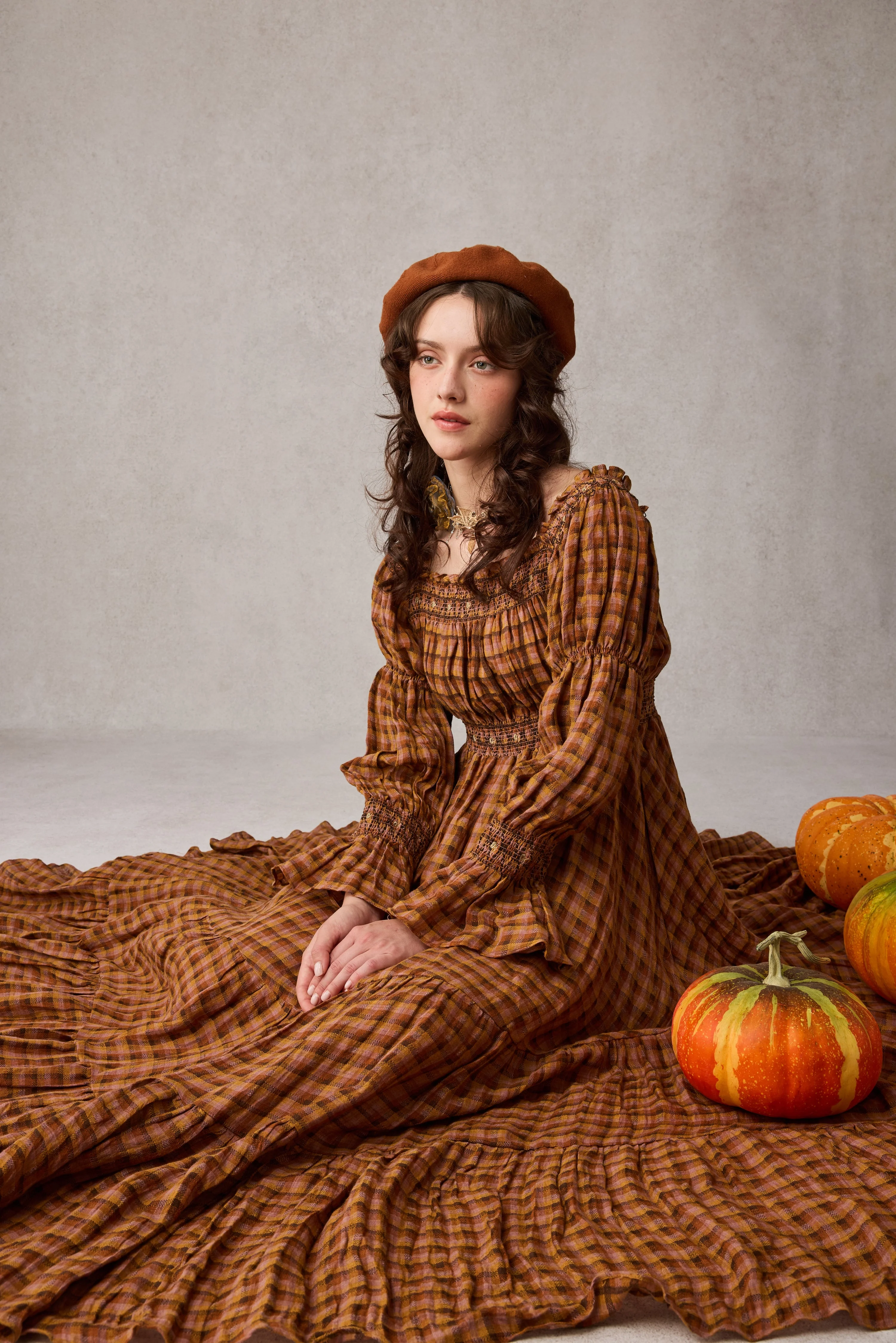 Cloud 21 | smocking embroidery linen dress - Image 22