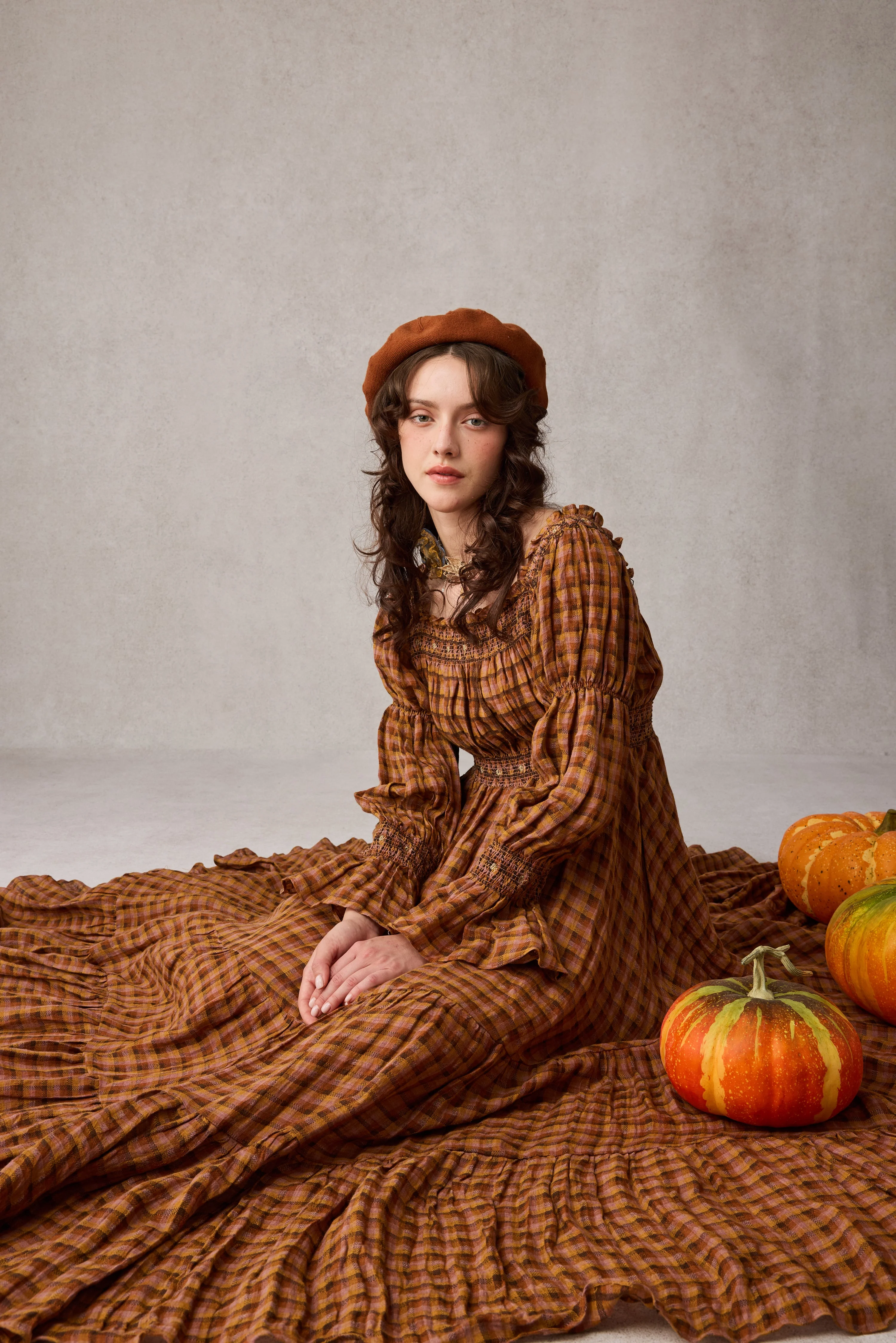 Cloud 21 | smocking embroidery linen dress - Image 23
