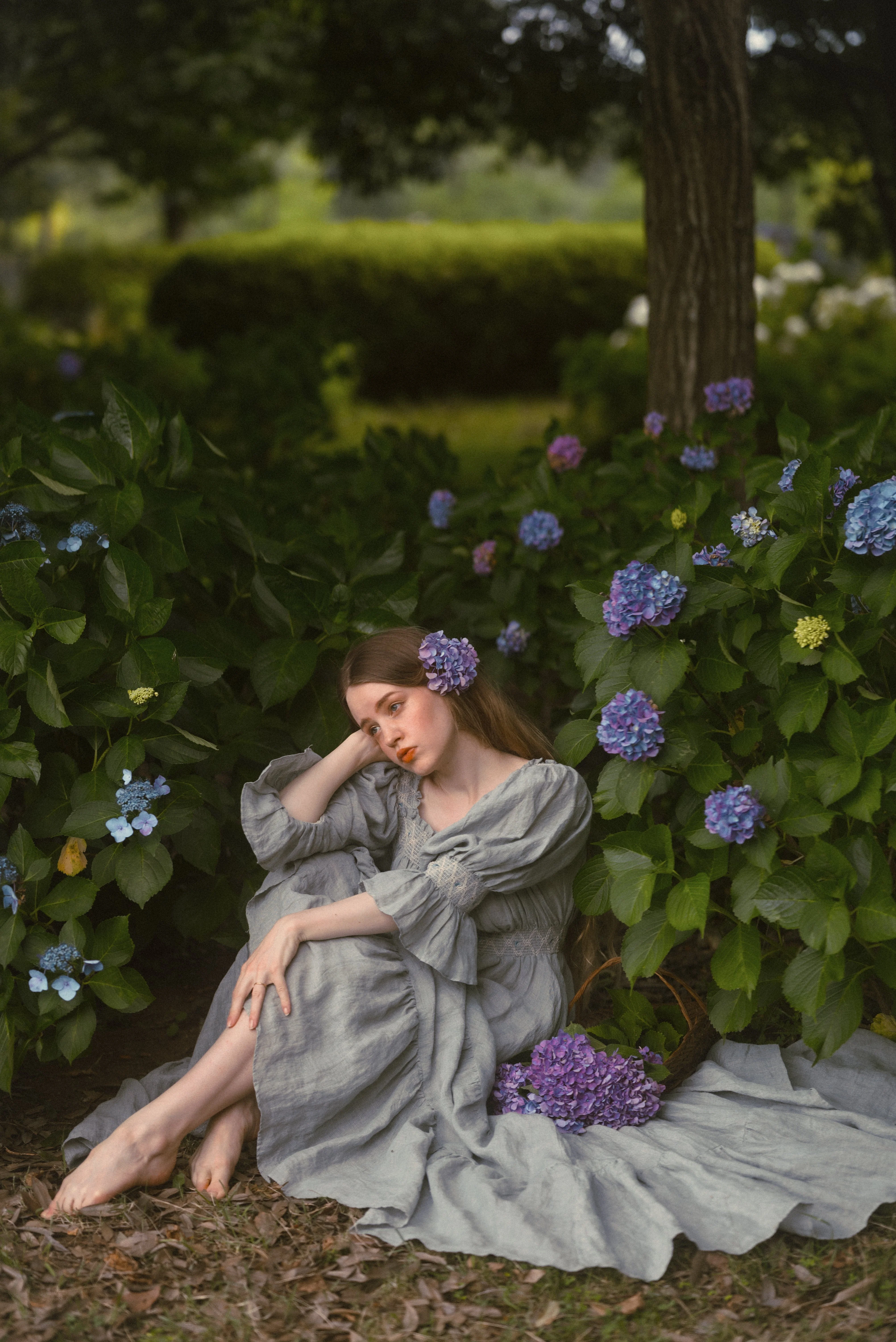 Cloud 21 | smocking embroidery linen dress - Image 40