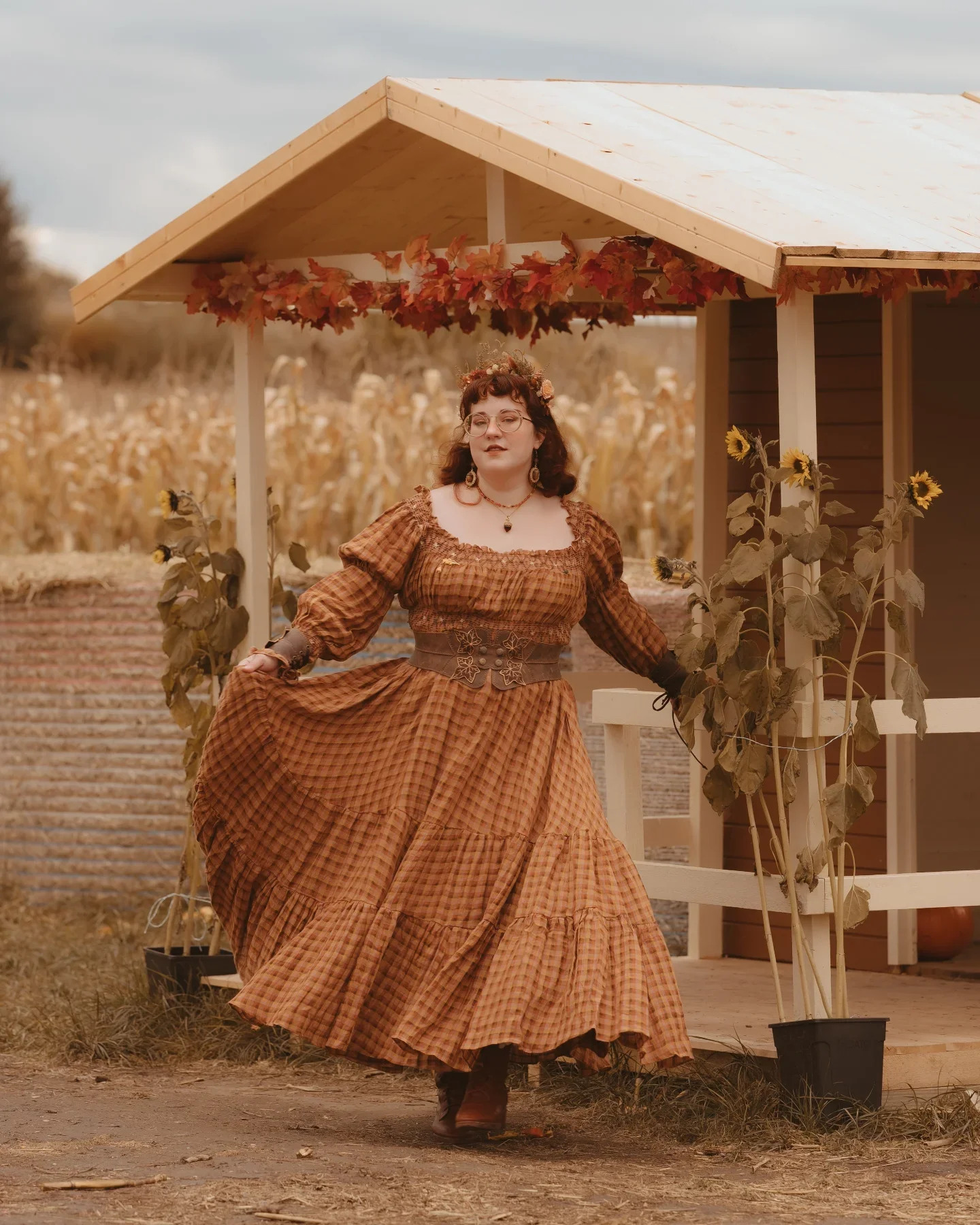Cloud 21 | smocking embroidery linen dress - Image 9