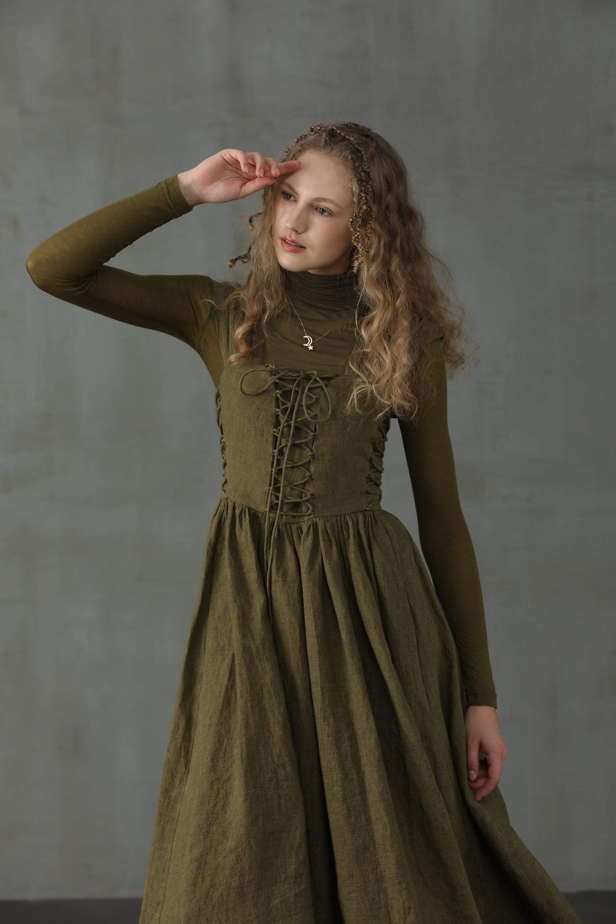 Glory 33 | Front Lace-up Dress - Image 11