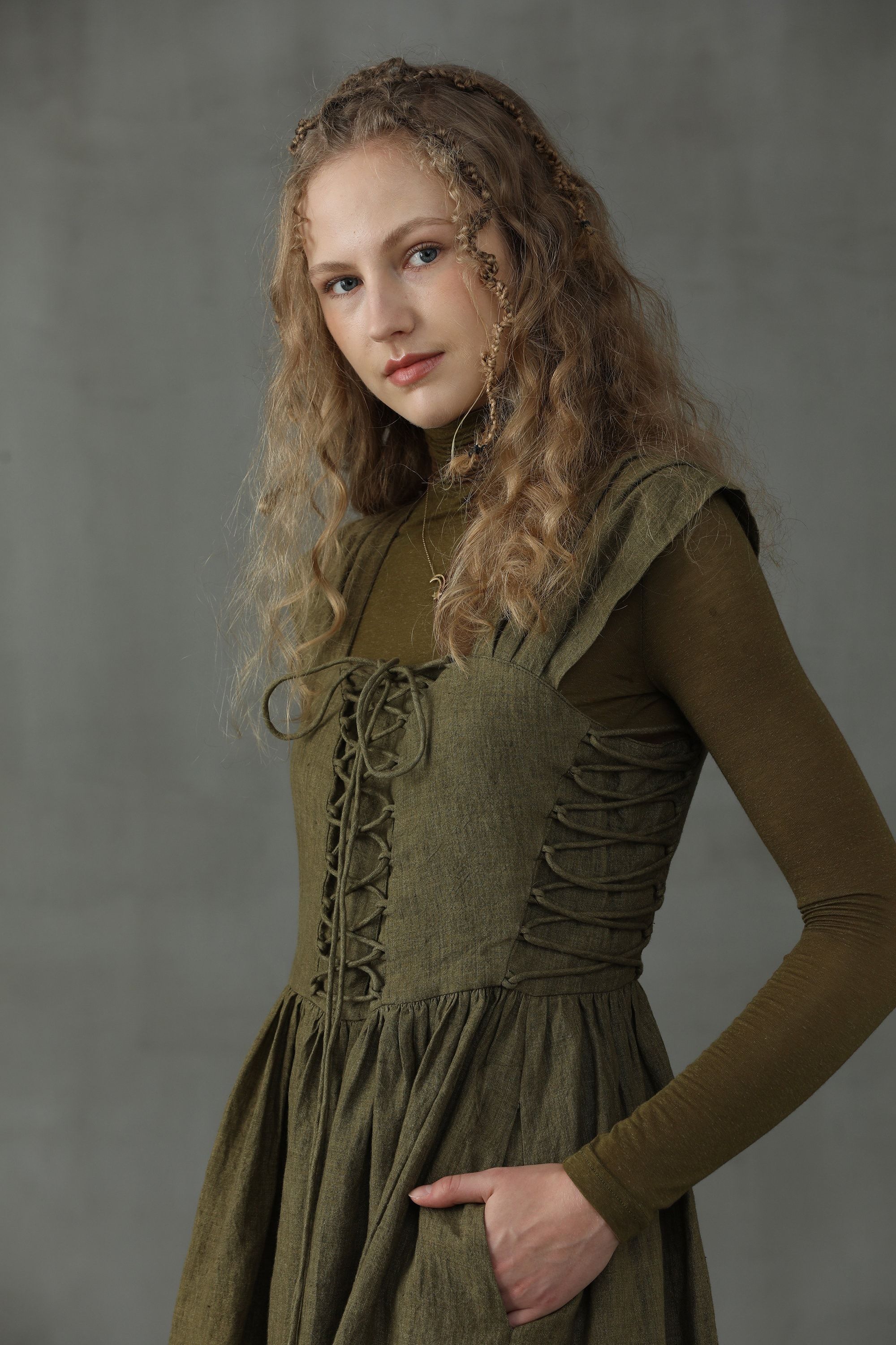 Glory 33 | Front Lace-up Dress - Image 13