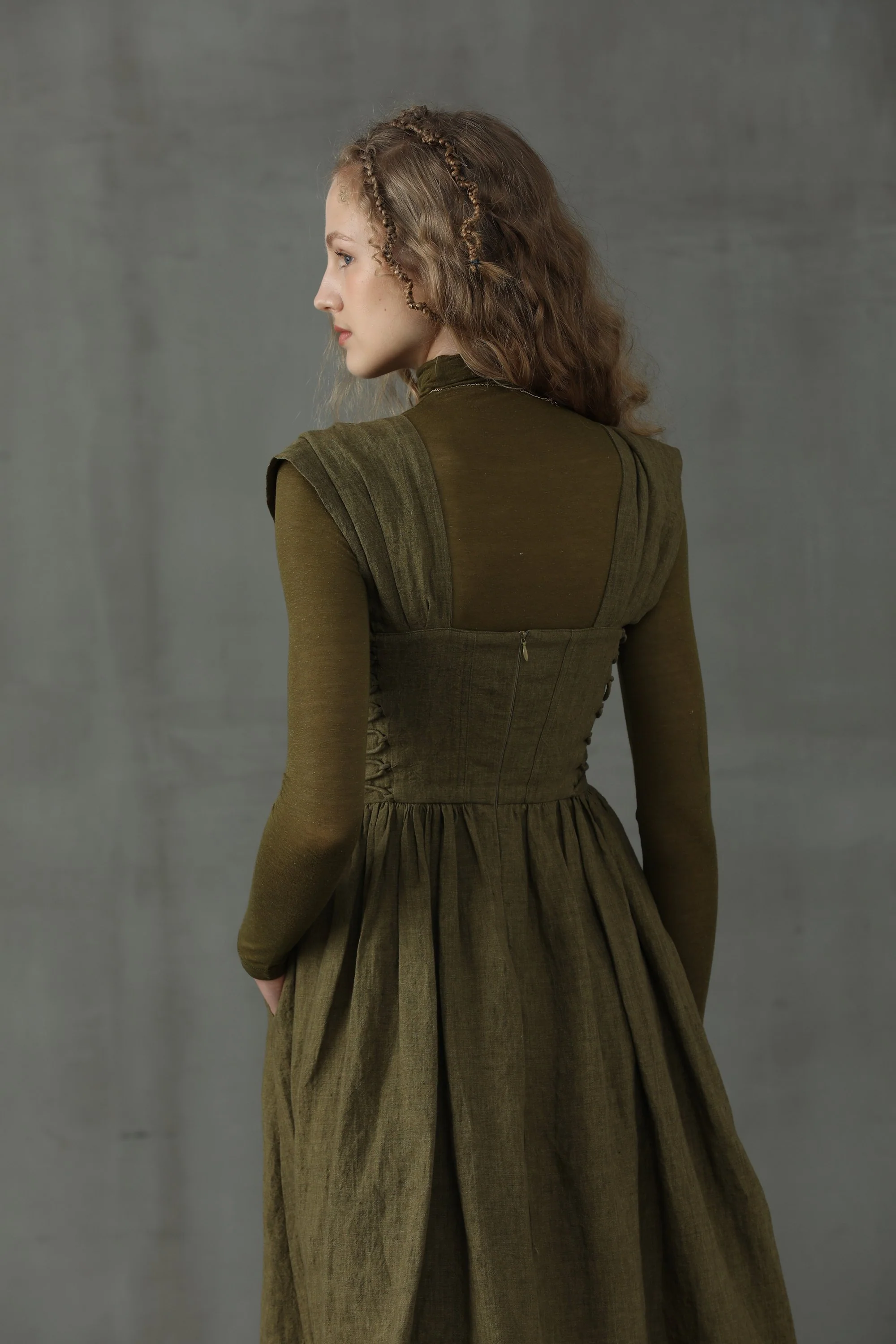 Glory 33 | Front Lace-up Dress - Image 17