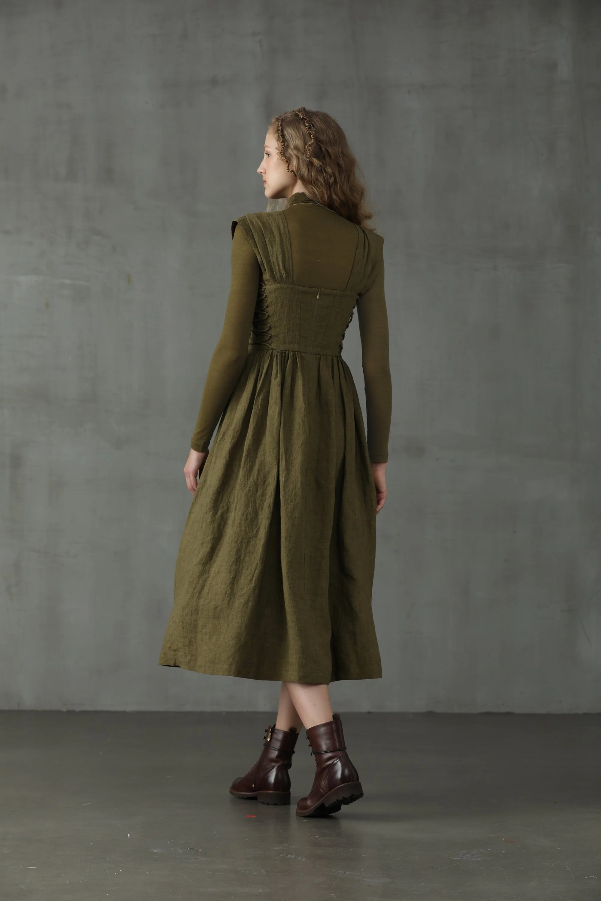 Glory 33 | Front Lace-up Dress - Image 18