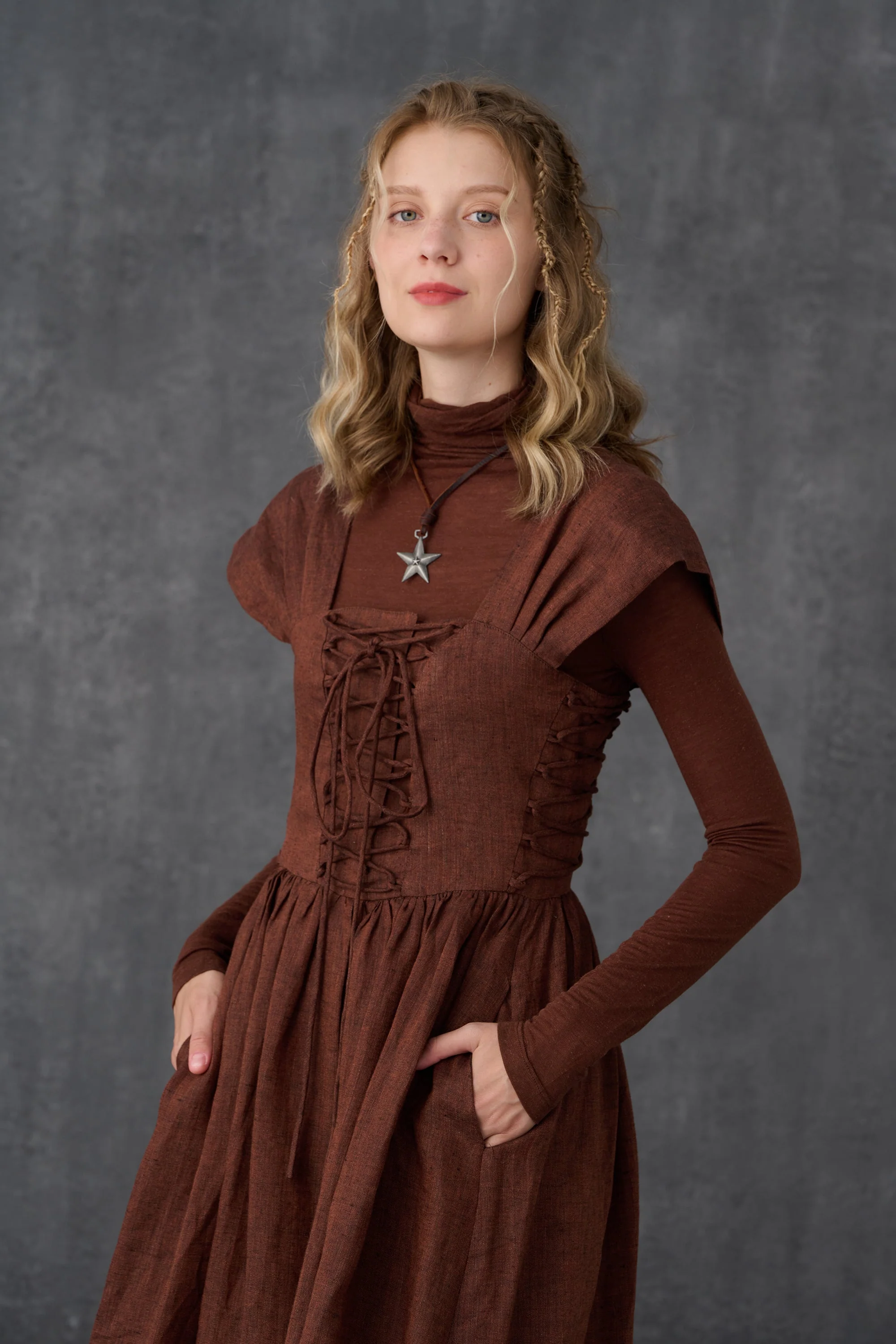 Glory 33 | Front Lace-up Dress - Image 22