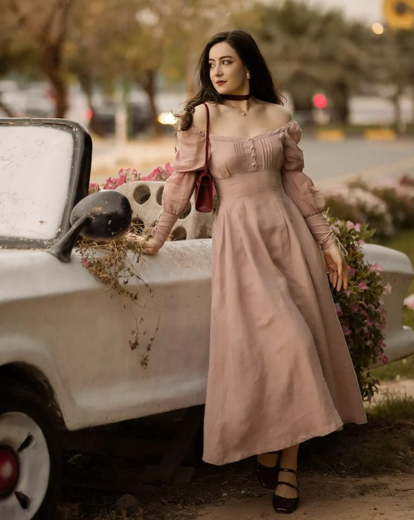 PHOENIX 24 | REGENCY LACE-UP LINEN DRESS - Image 36