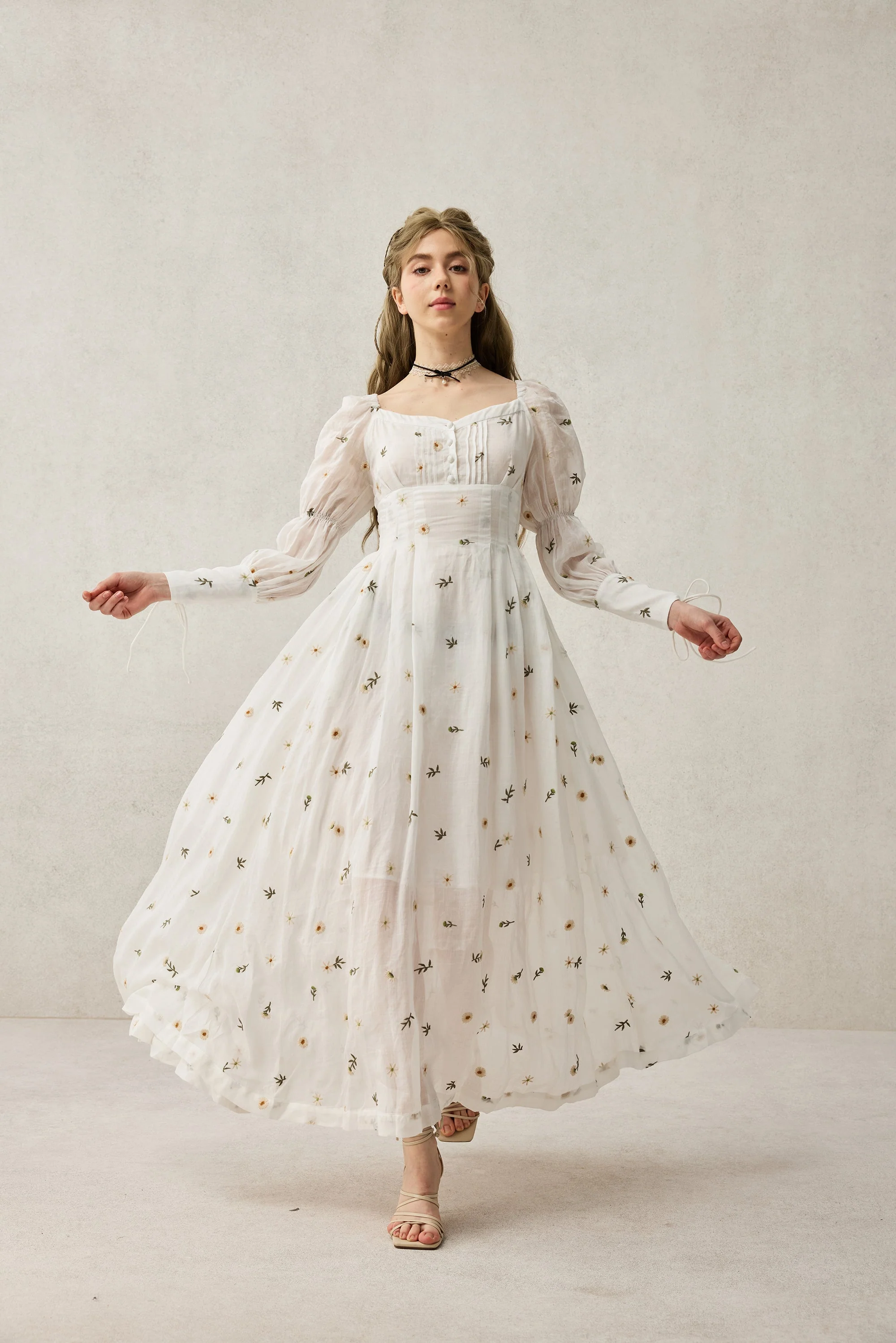 PHOENIX 24 | REGENCY LACE-UP LINEN DRESS - Image 37