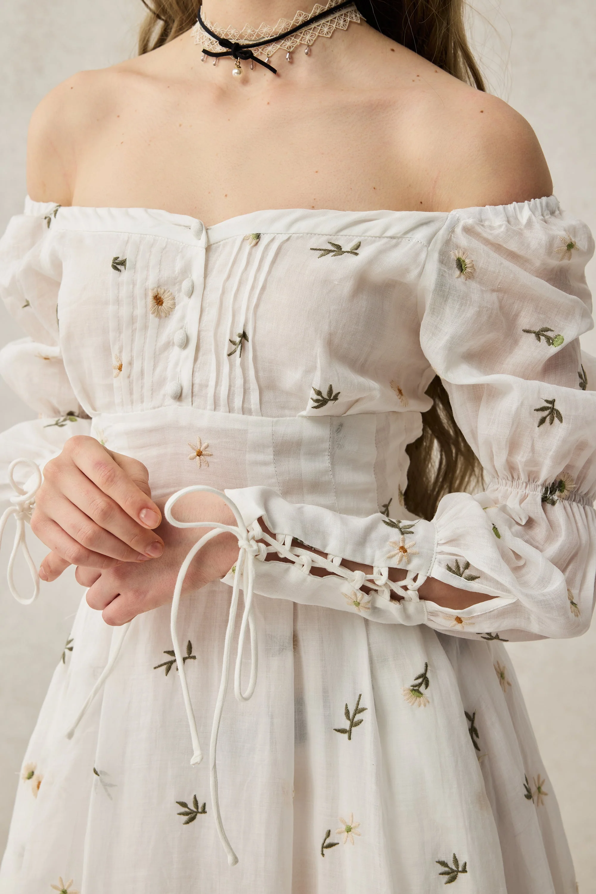 PHOENIX 24 | REGENCY LACE-UP LINEN DRESS - Image 38