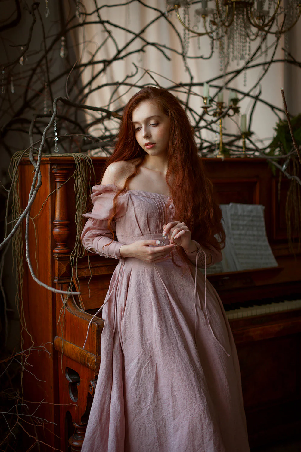 Sakura 21 | Lace-up maxi linen dress - Image 11