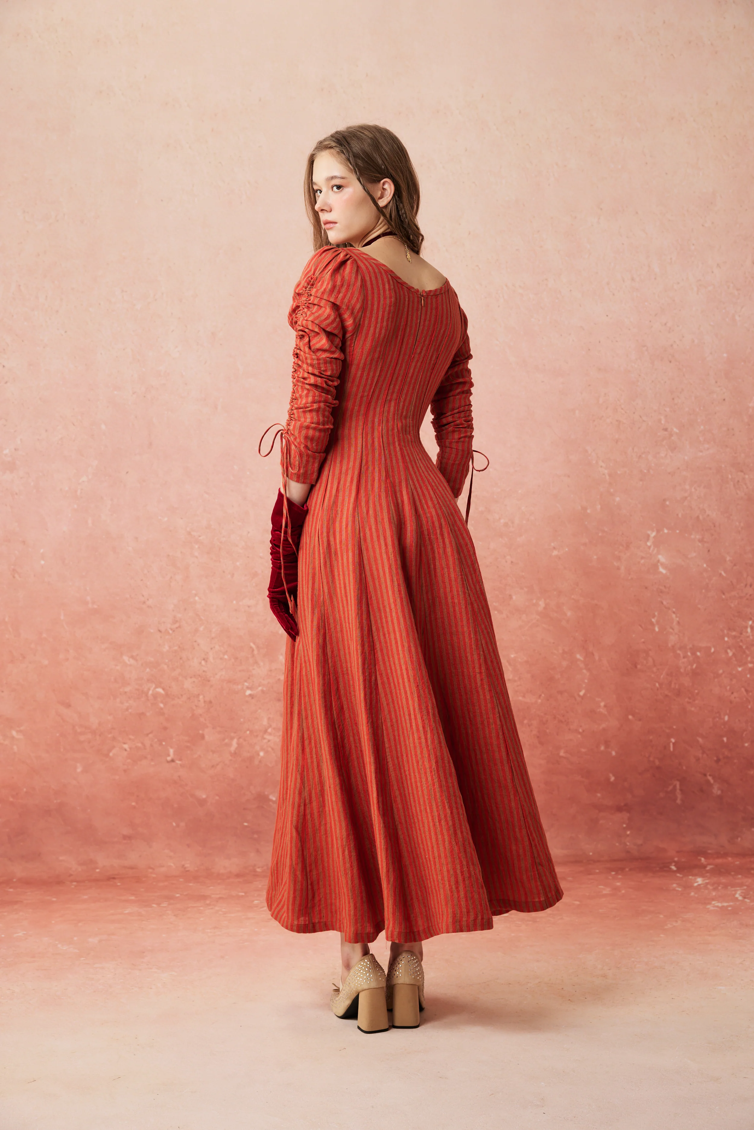 Crystal 17 | Victorian maxi linen dress - Image 10