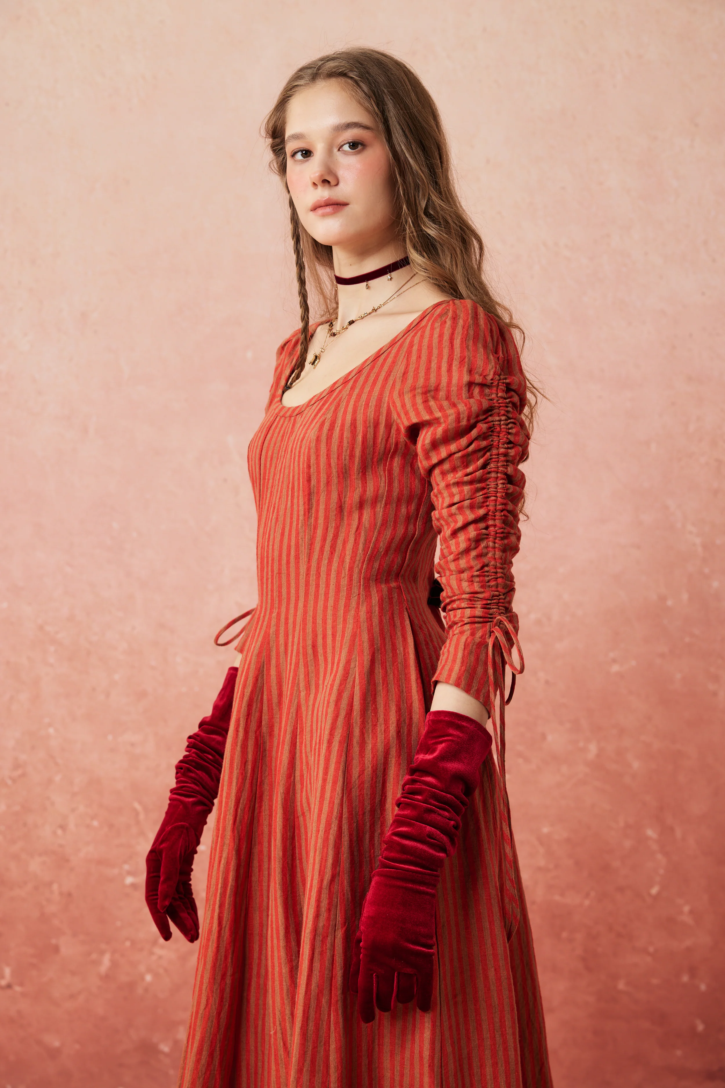 Crystal 17 | Victorian maxi linen dress - Image 13