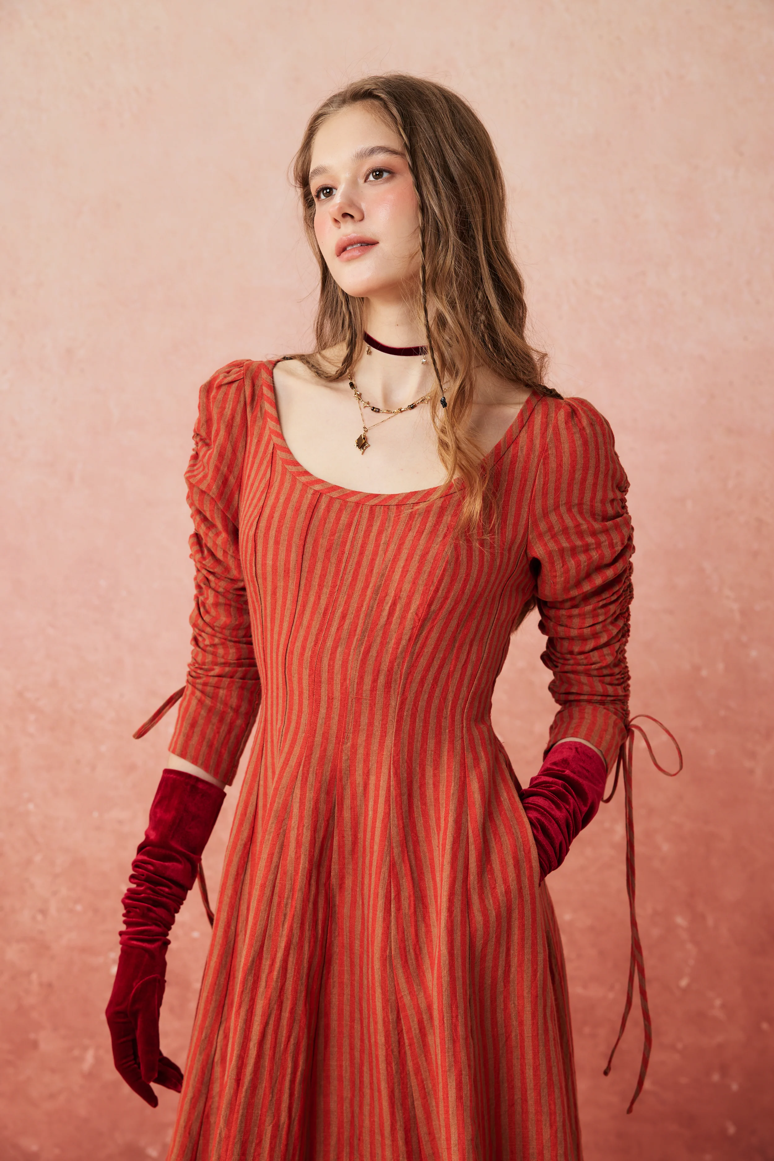 Crystal 17 | Victorian maxi linen dress - Image 15
