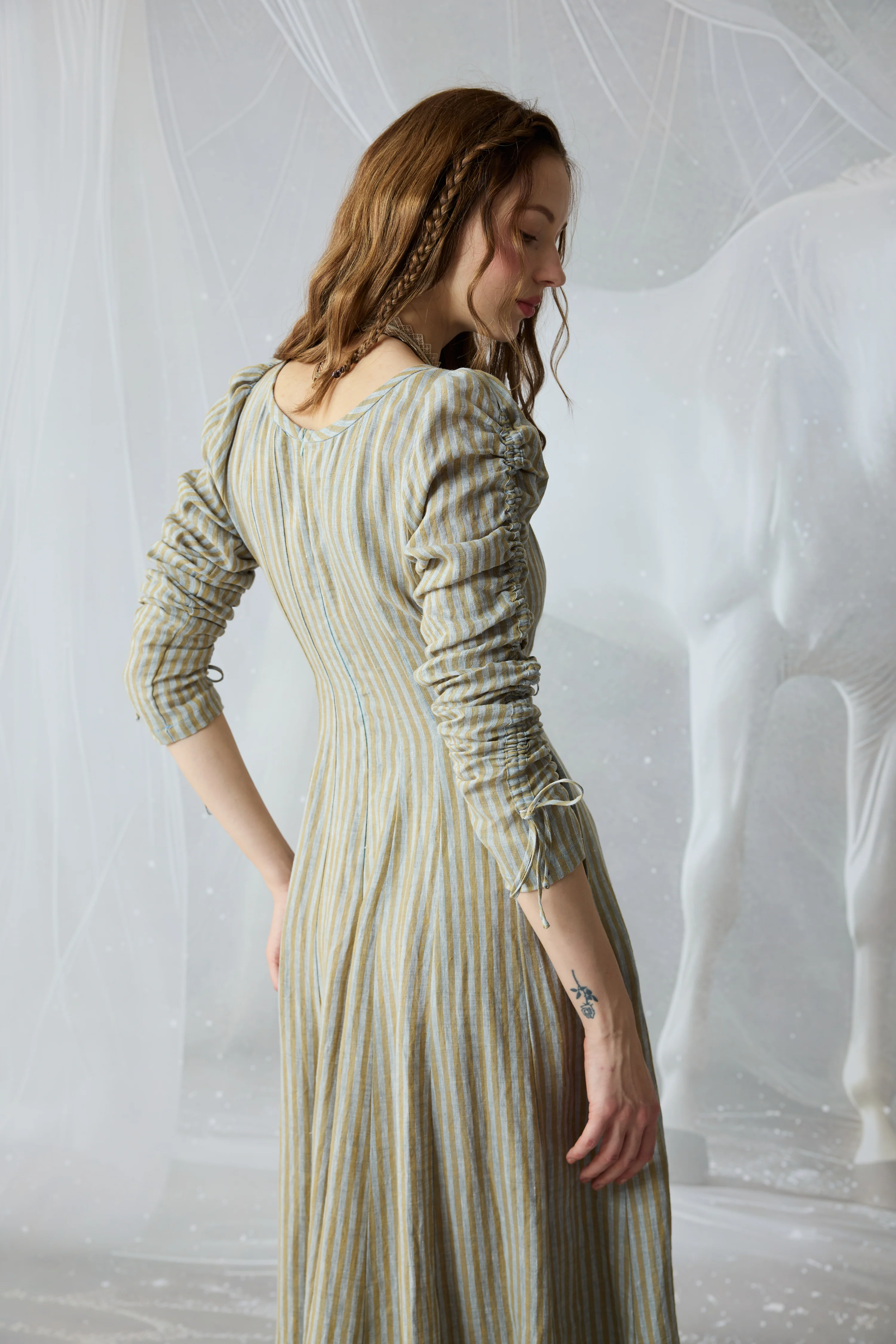 Crystal 17 | Victorian maxi linen dress - Image 30