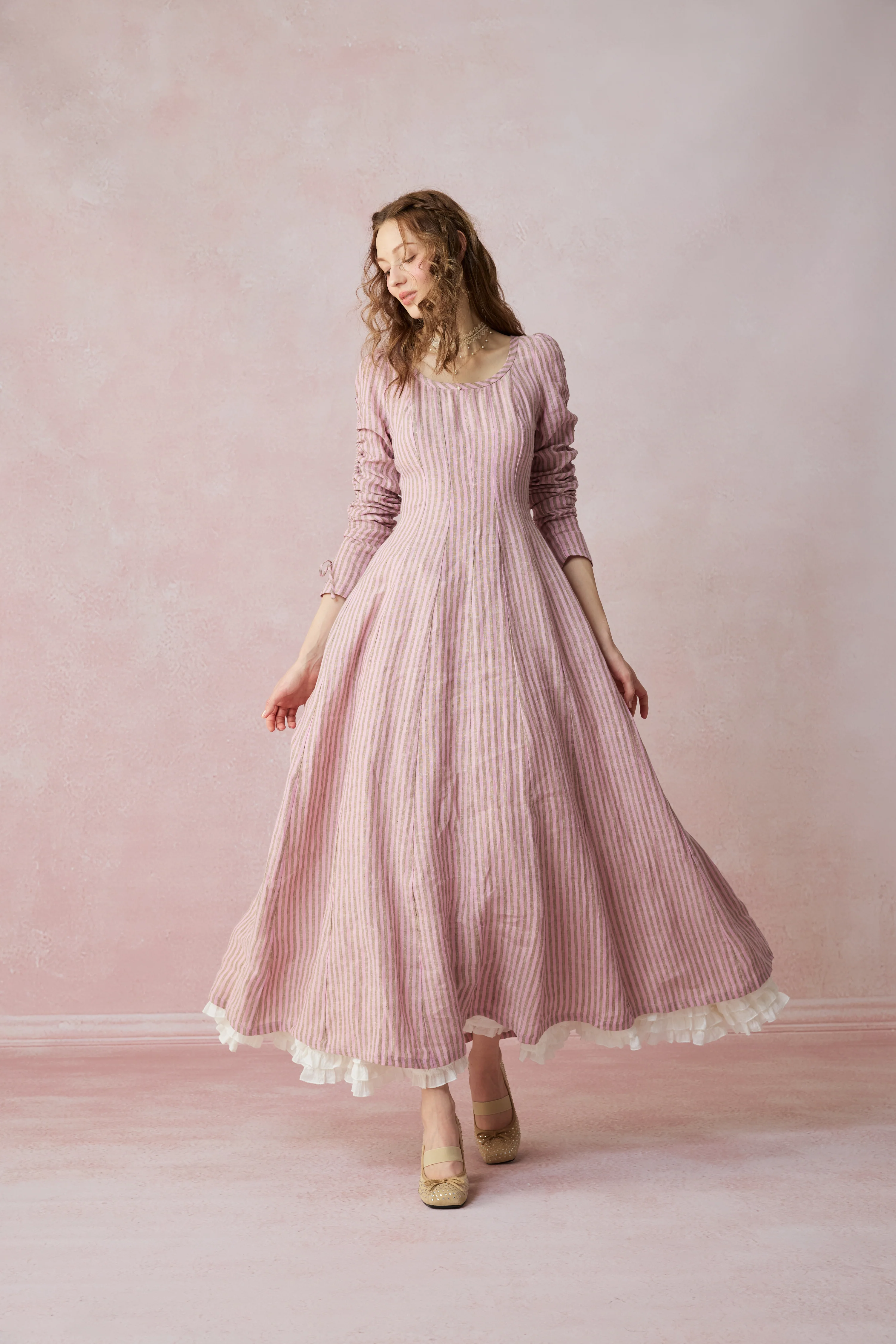Crystal 17 | Victorian maxi linen dress - Image 37