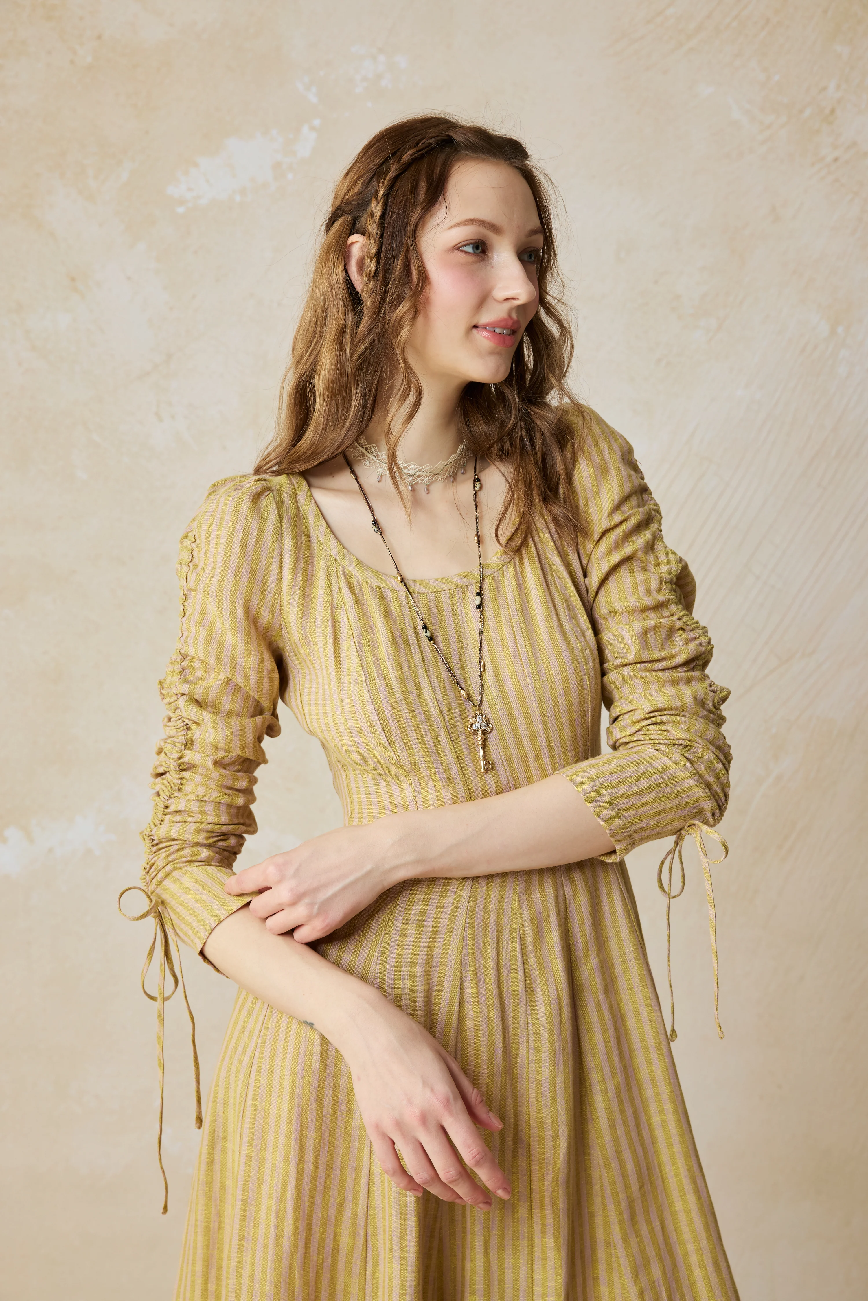 Crystal 17 | Victorian maxi linen dress - Image 34