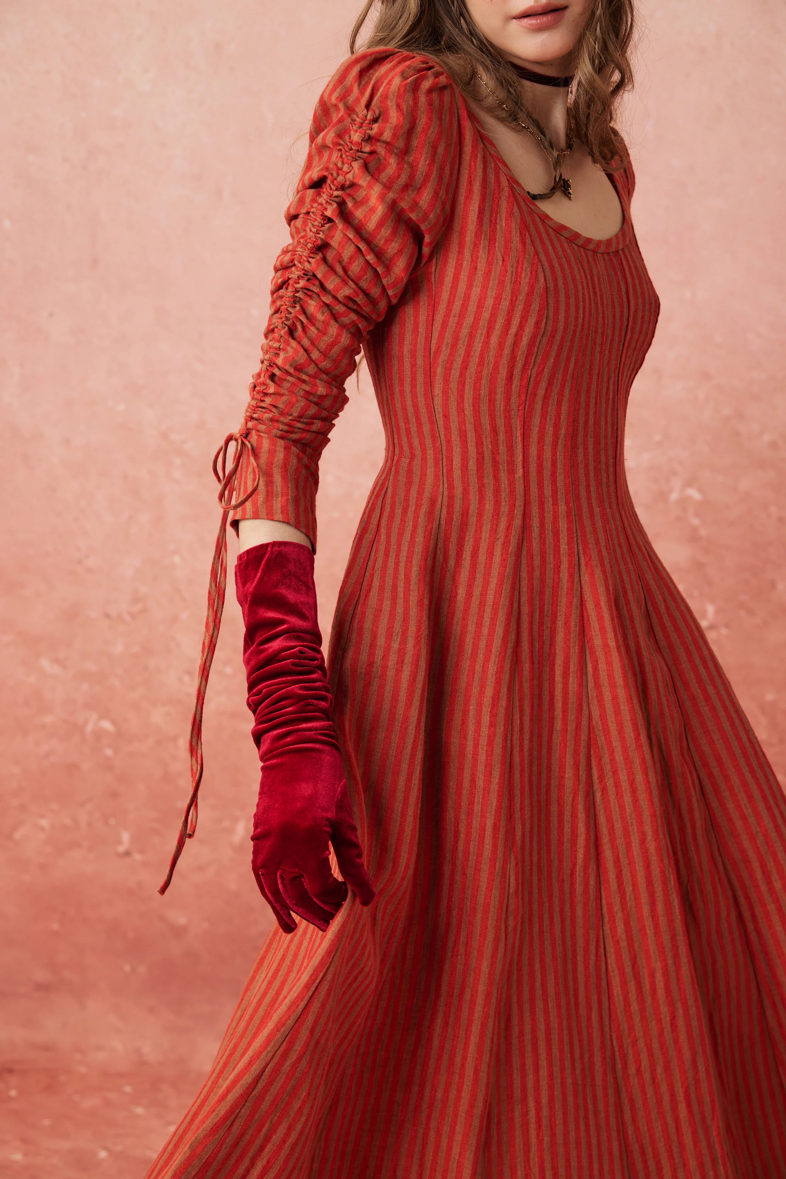 Crystal 17 | Victorian maxi linen dress - Image 6