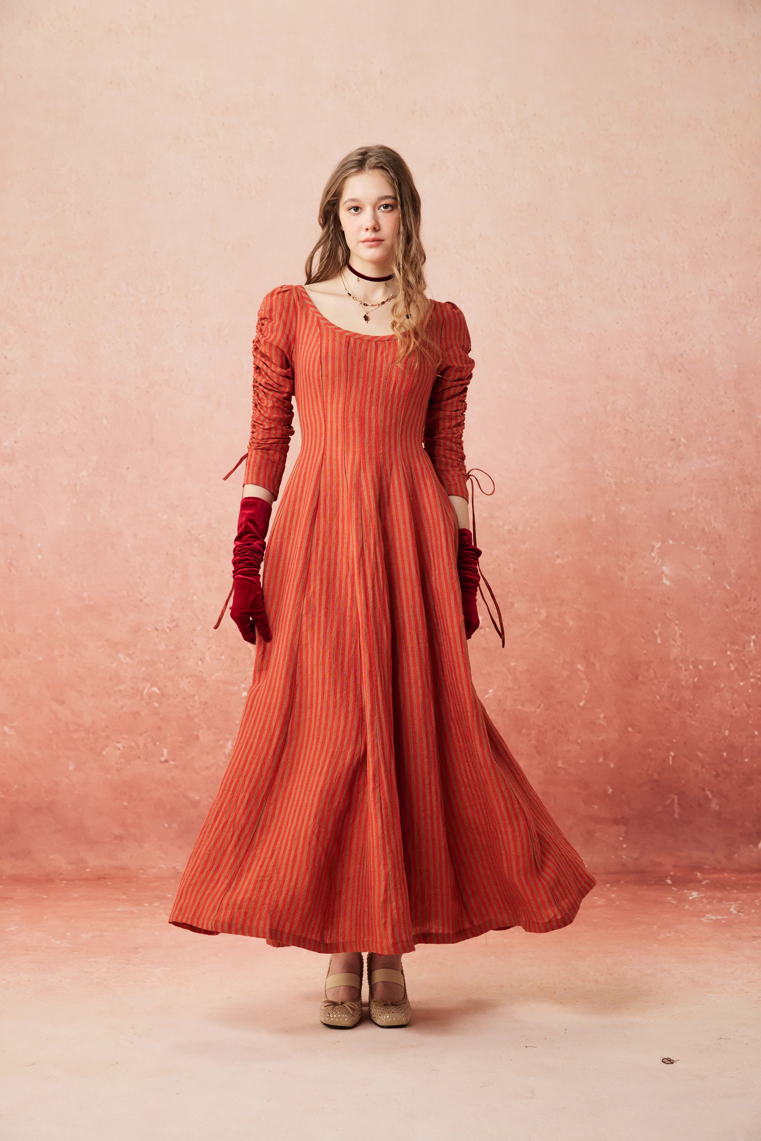 Crystal 17 | Victorian maxi linen dress - Image 7