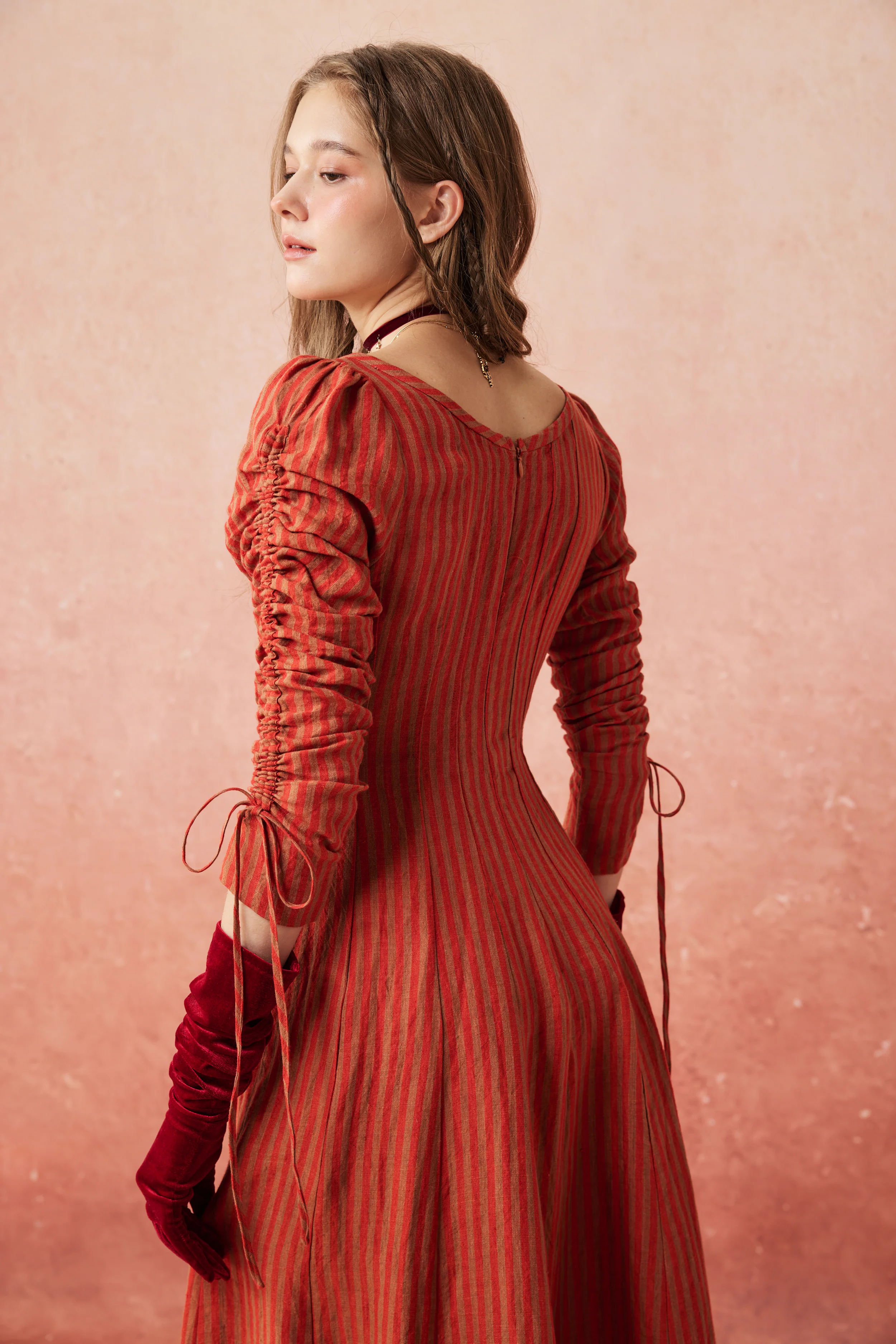 Crystal 17 | Victorian maxi linen dress - Image 9