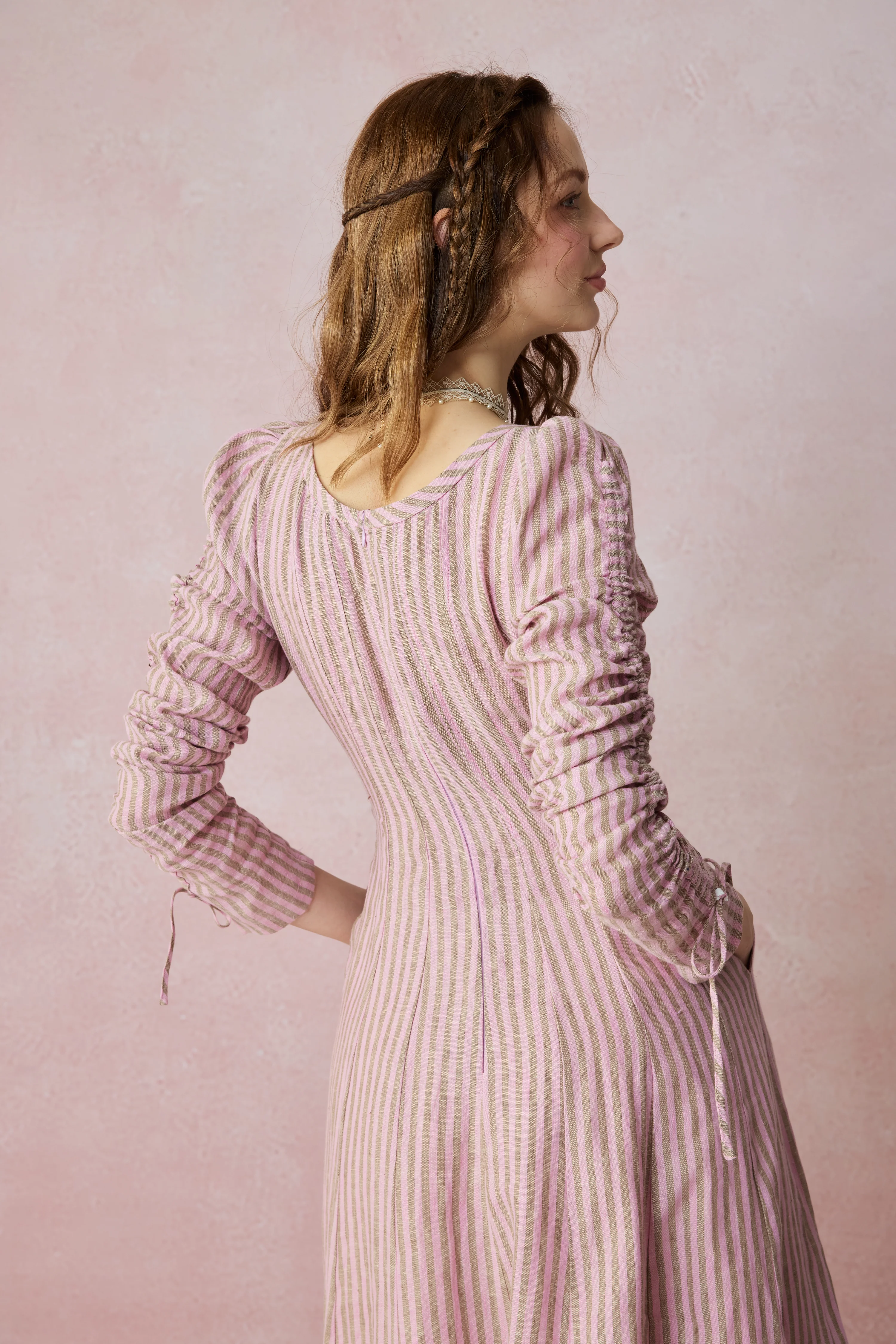 Crystal 17 | Victorian maxi linen dress - Image 5