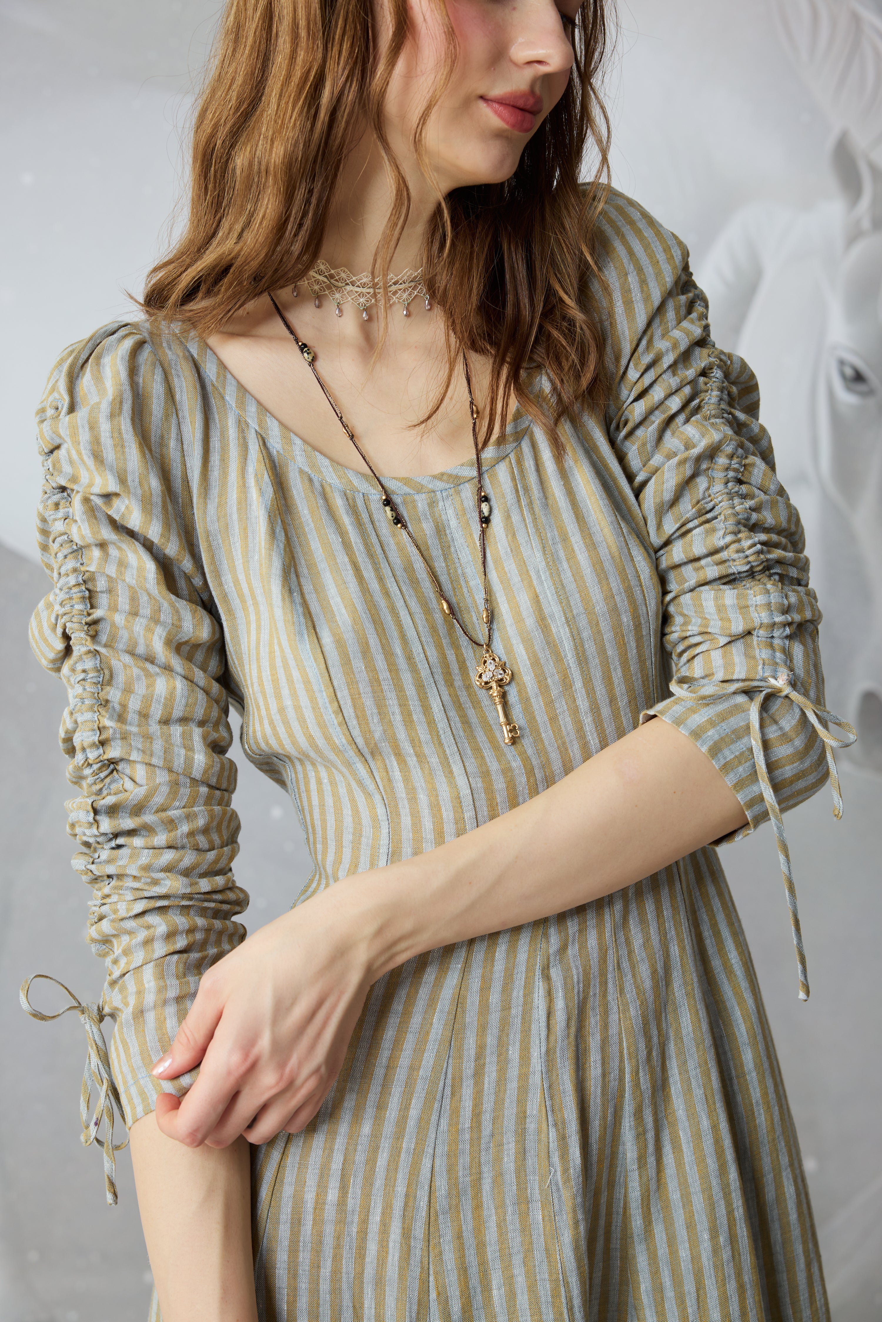 Crystal 17 | Victorian maxi linen dress - Image 5