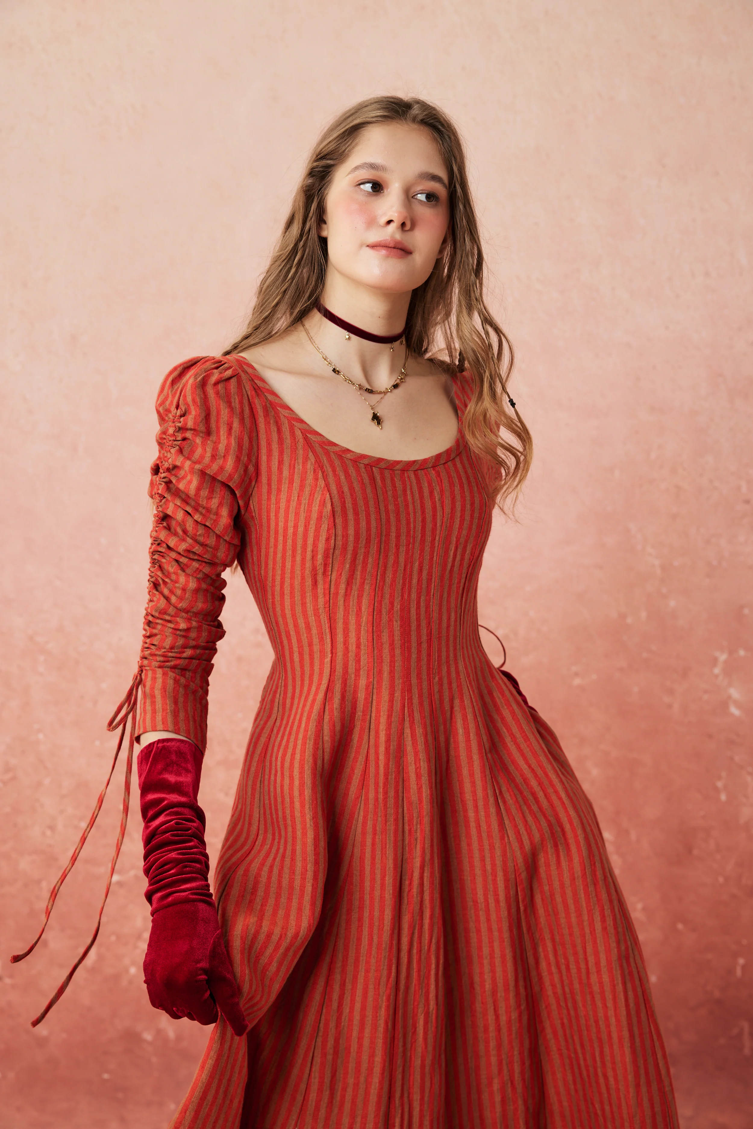 Crystal 17 | Victorian maxi linen dress - Image 17