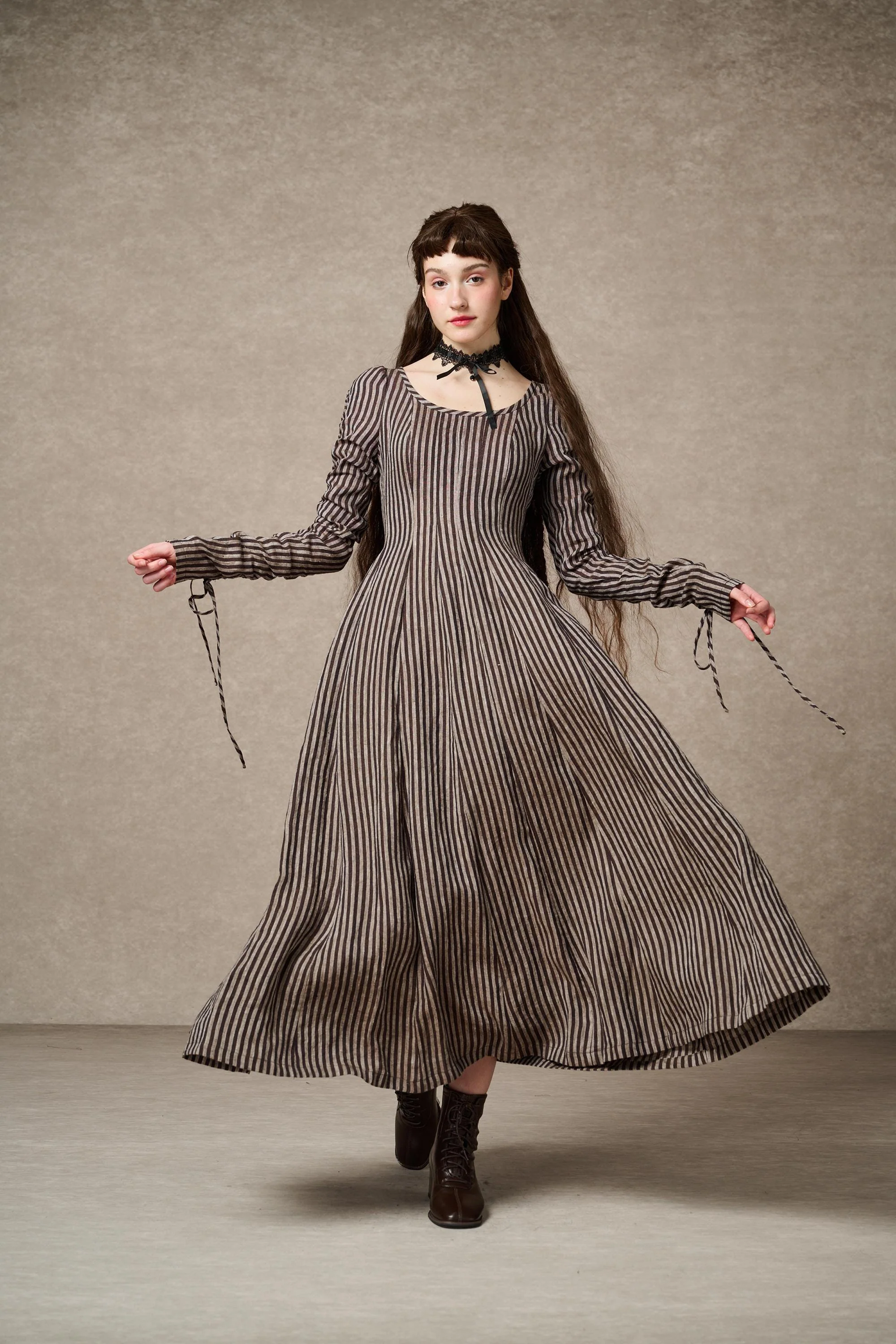 Crystal 17 | Victorian maxi linen dress - Image 21