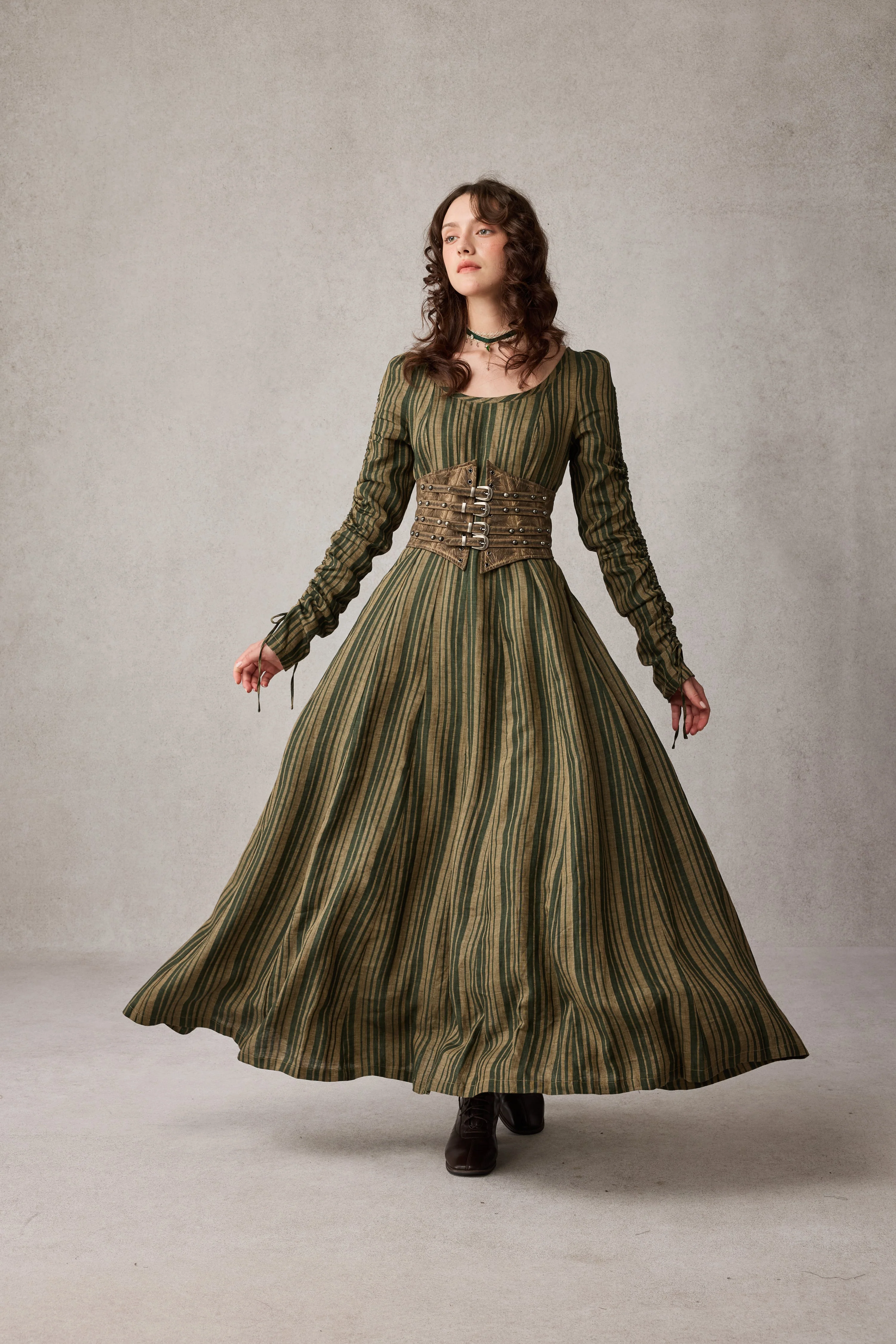 Crystal 17 | Victorian maxi linen dress - Image 24