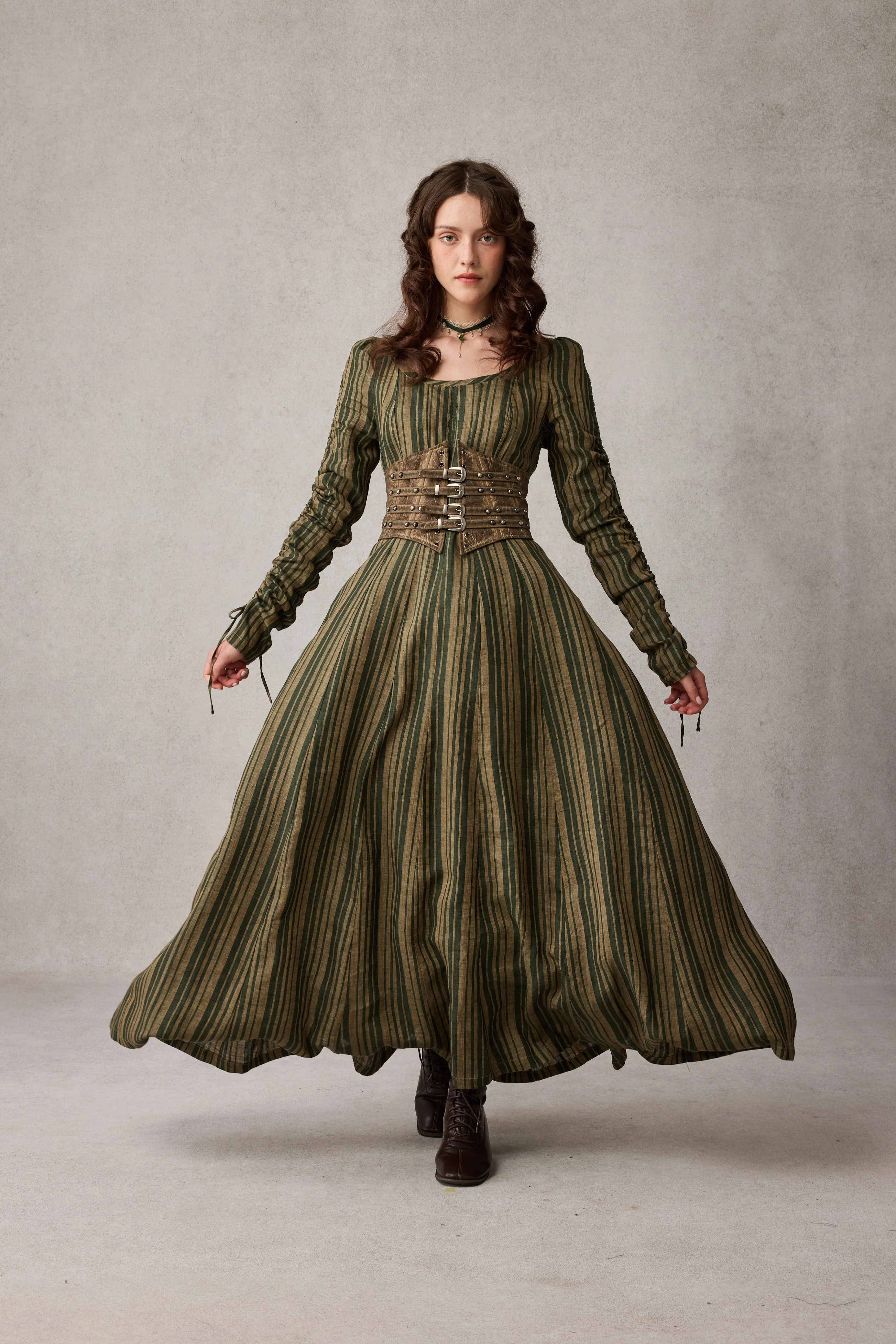 Crystal 17 | Victorian maxi linen dress - Image 25