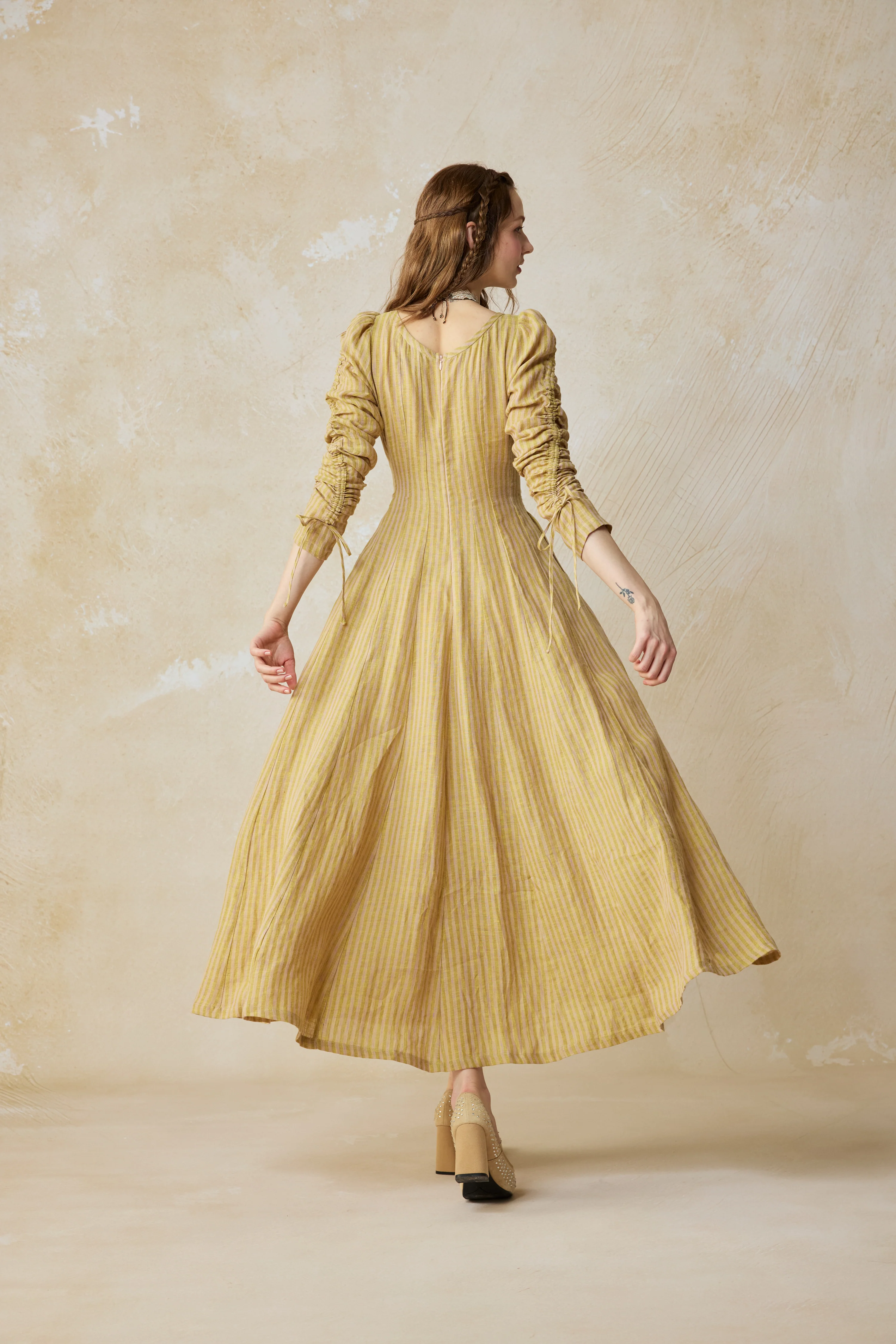 Crystal 17 | Victorian maxi linen dress - Image 14
