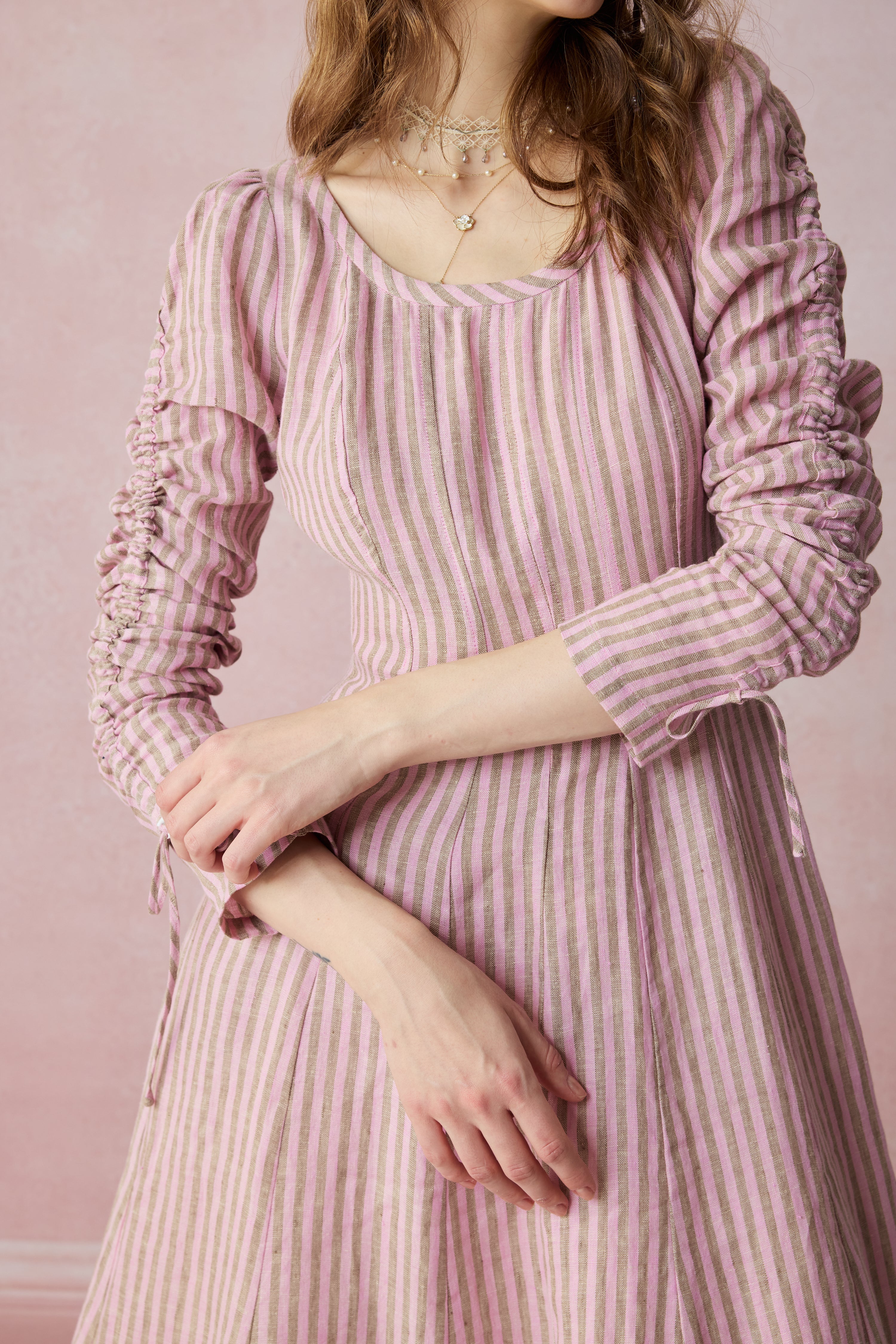 Crystal 17 | Victorian maxi linen dress - Image 3