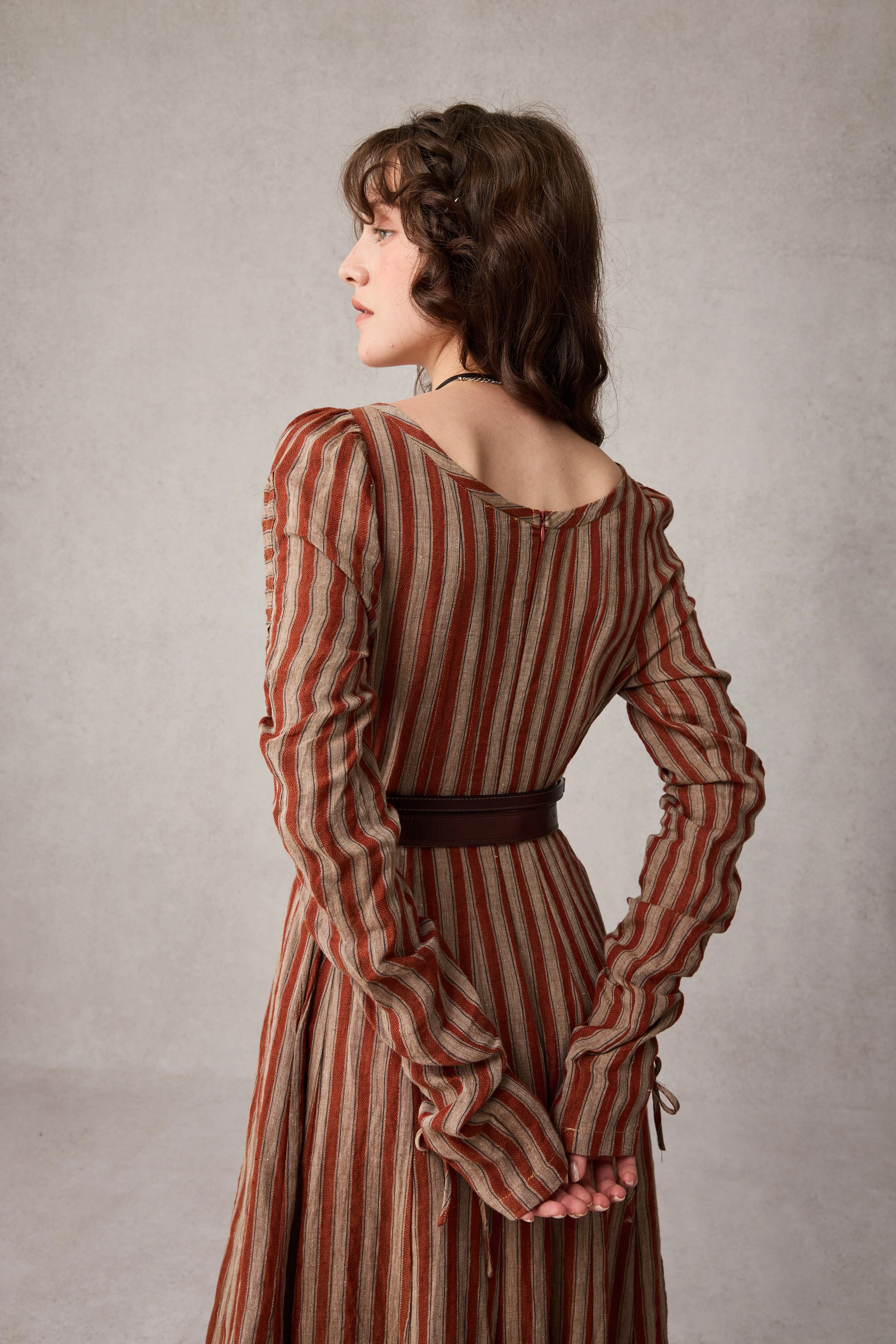 Crystal 17 | Victorian maxi linen dress - Image 12